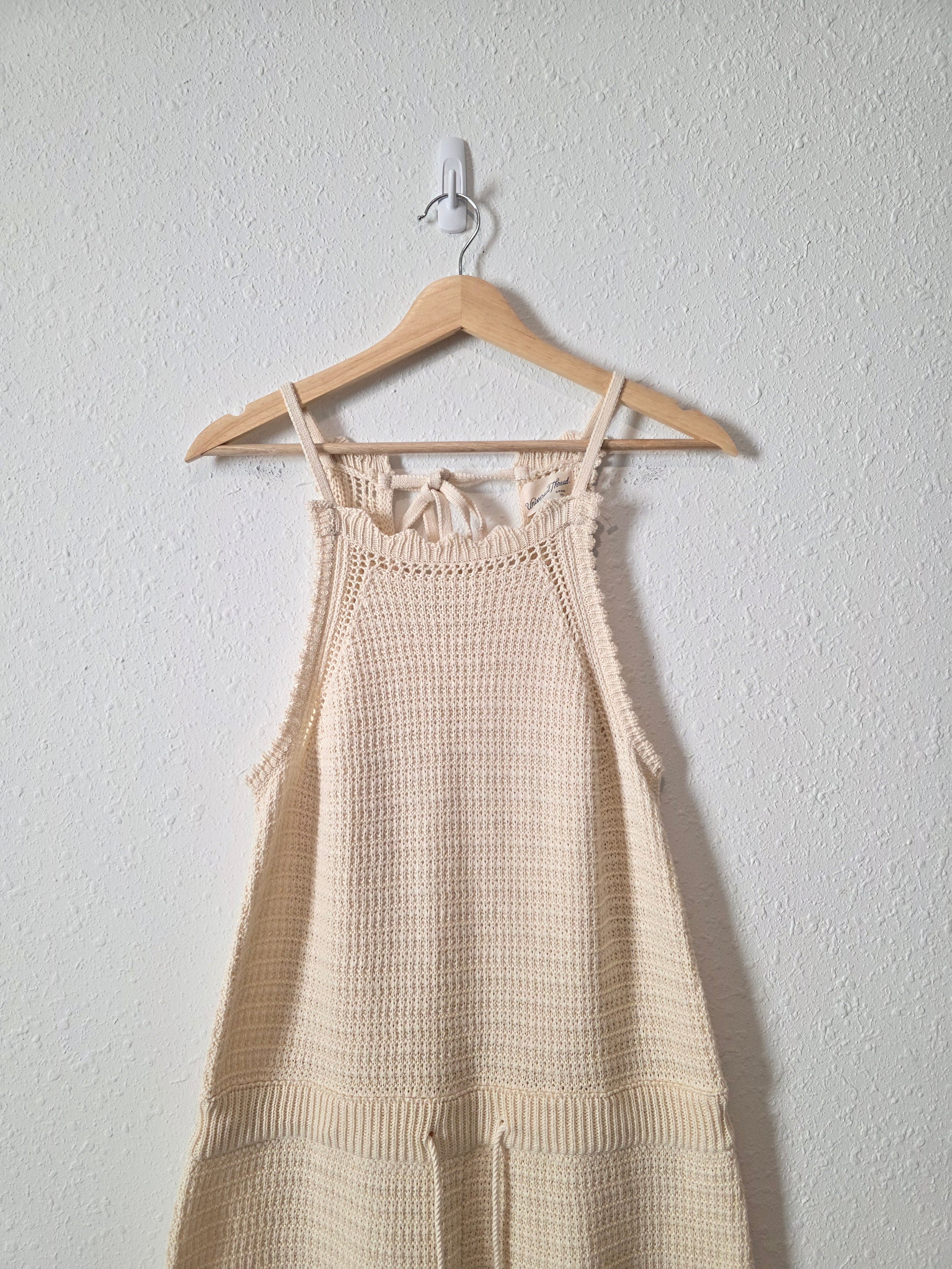 Crochet Knit Cotton Romper (M)
