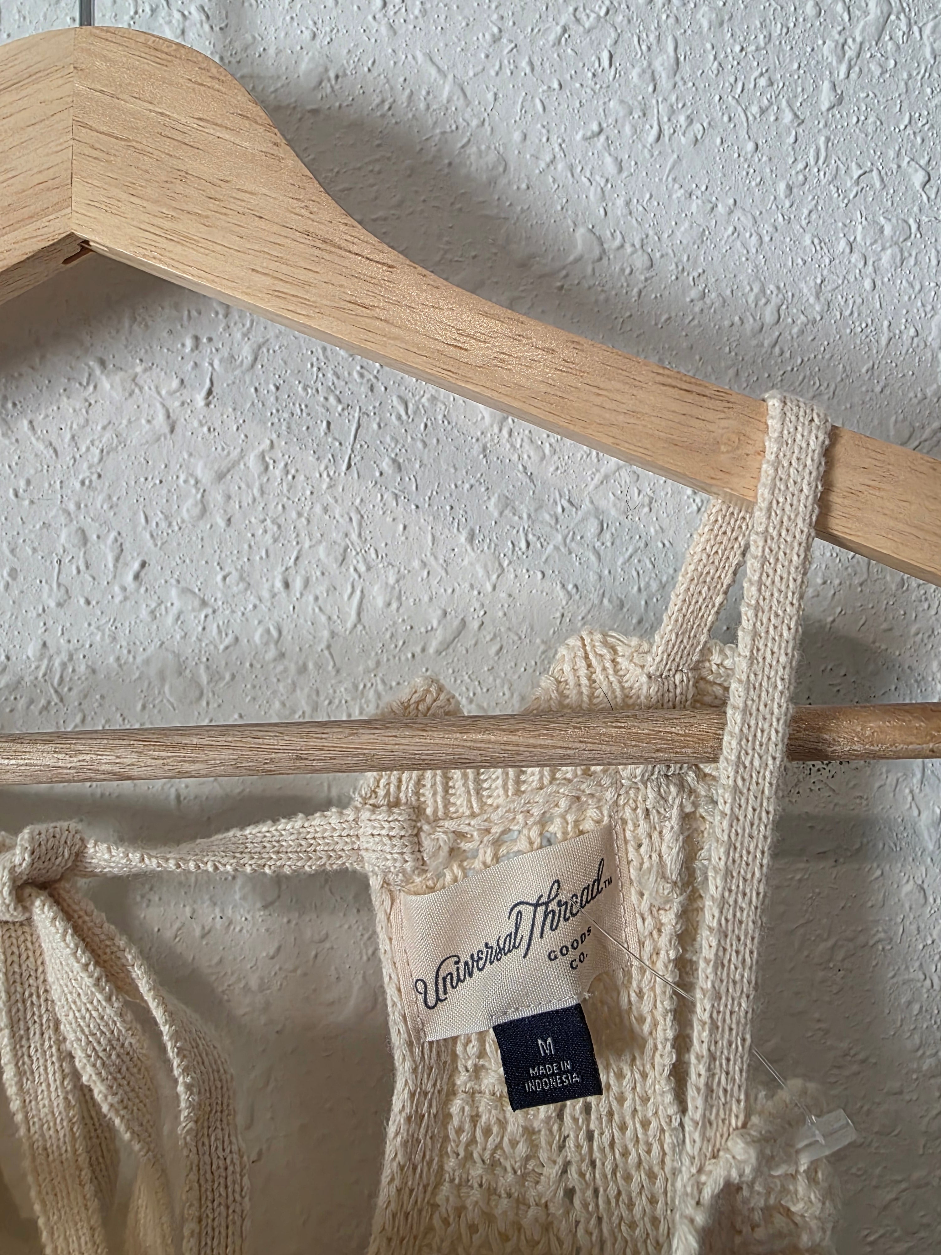 Crochet Knit Cotton Romper (M)