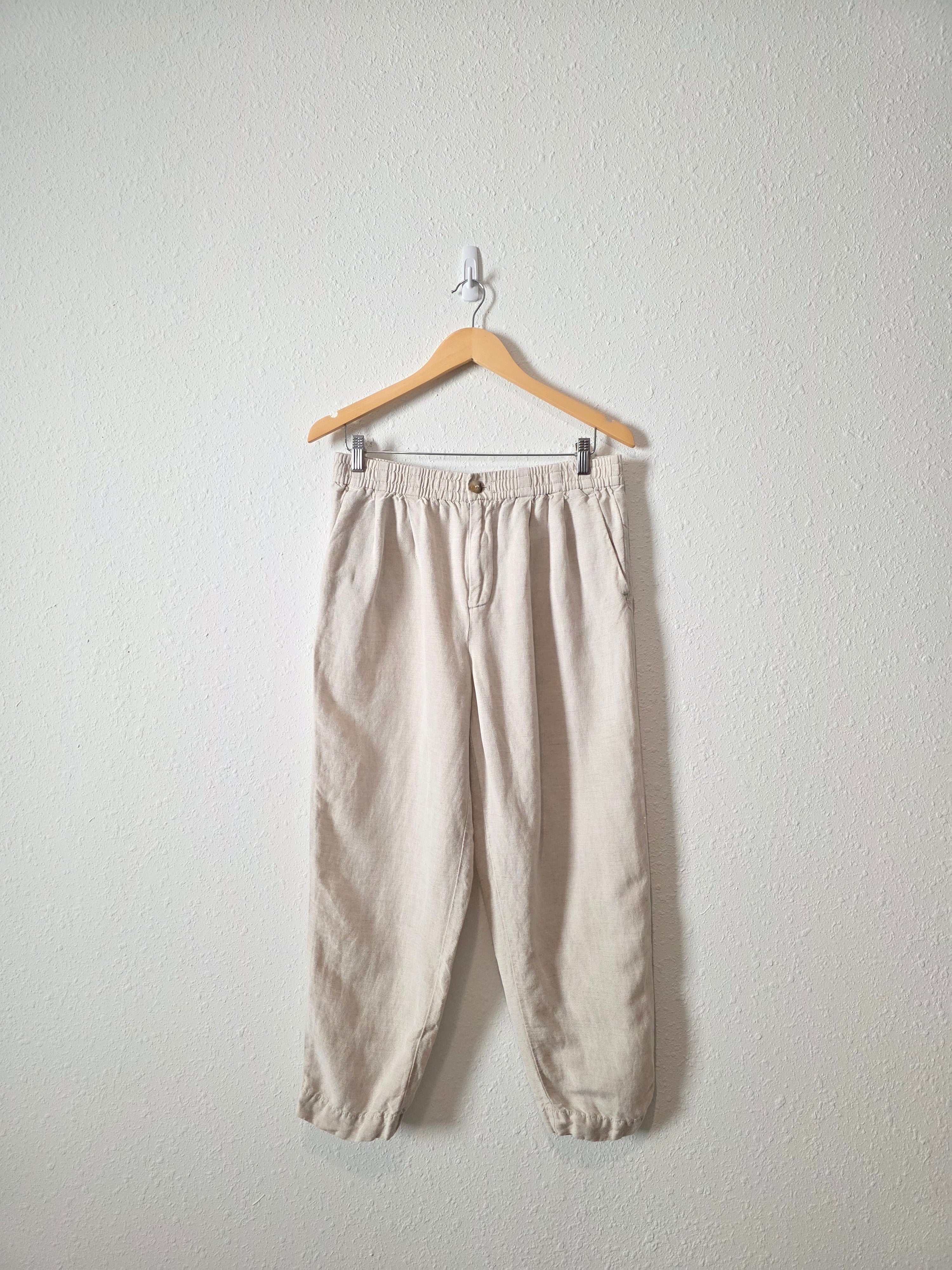 Madewell Linen Blend Straight Pants (M)