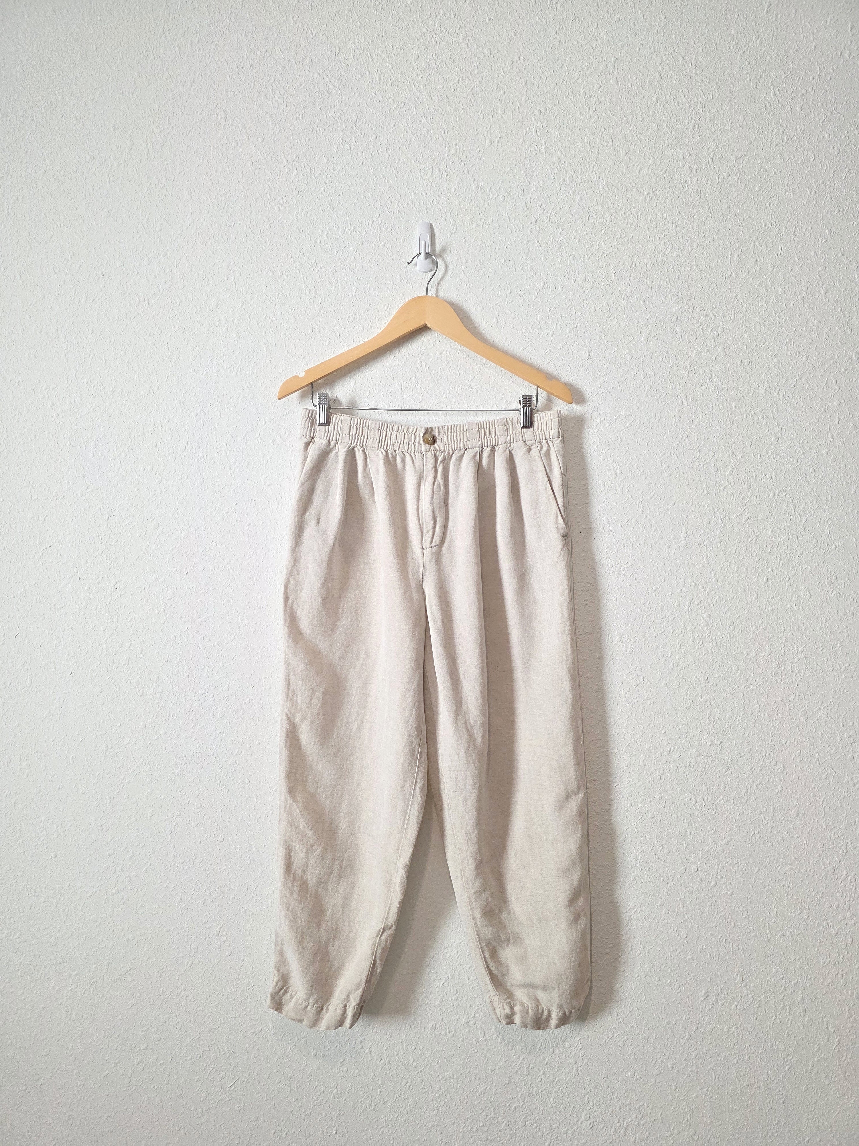 Madewell Linen Blend Straight Pants (M)