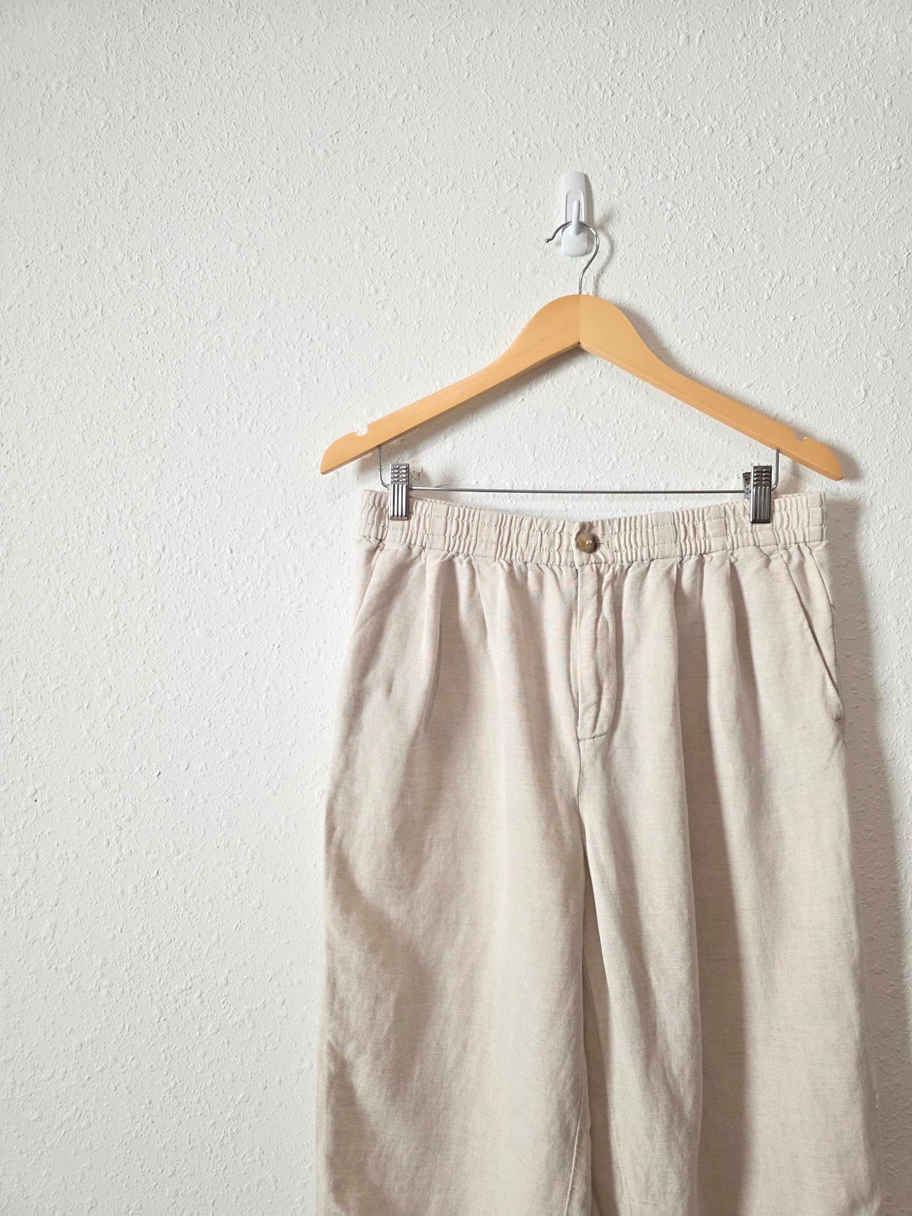 Madewell Linen Blend Straight Pants (M)