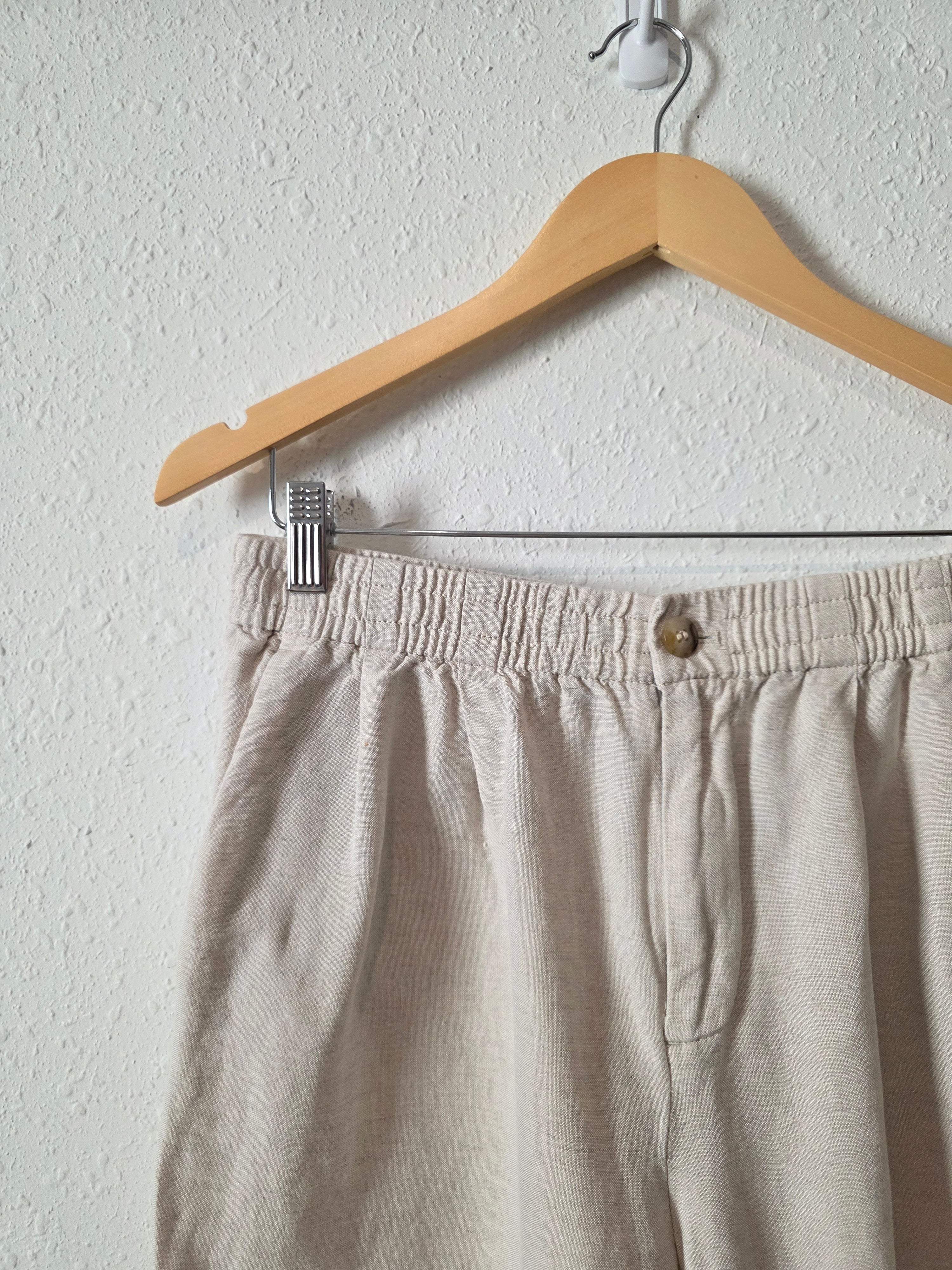 Madewell Linen Blend Straight Pants (M)