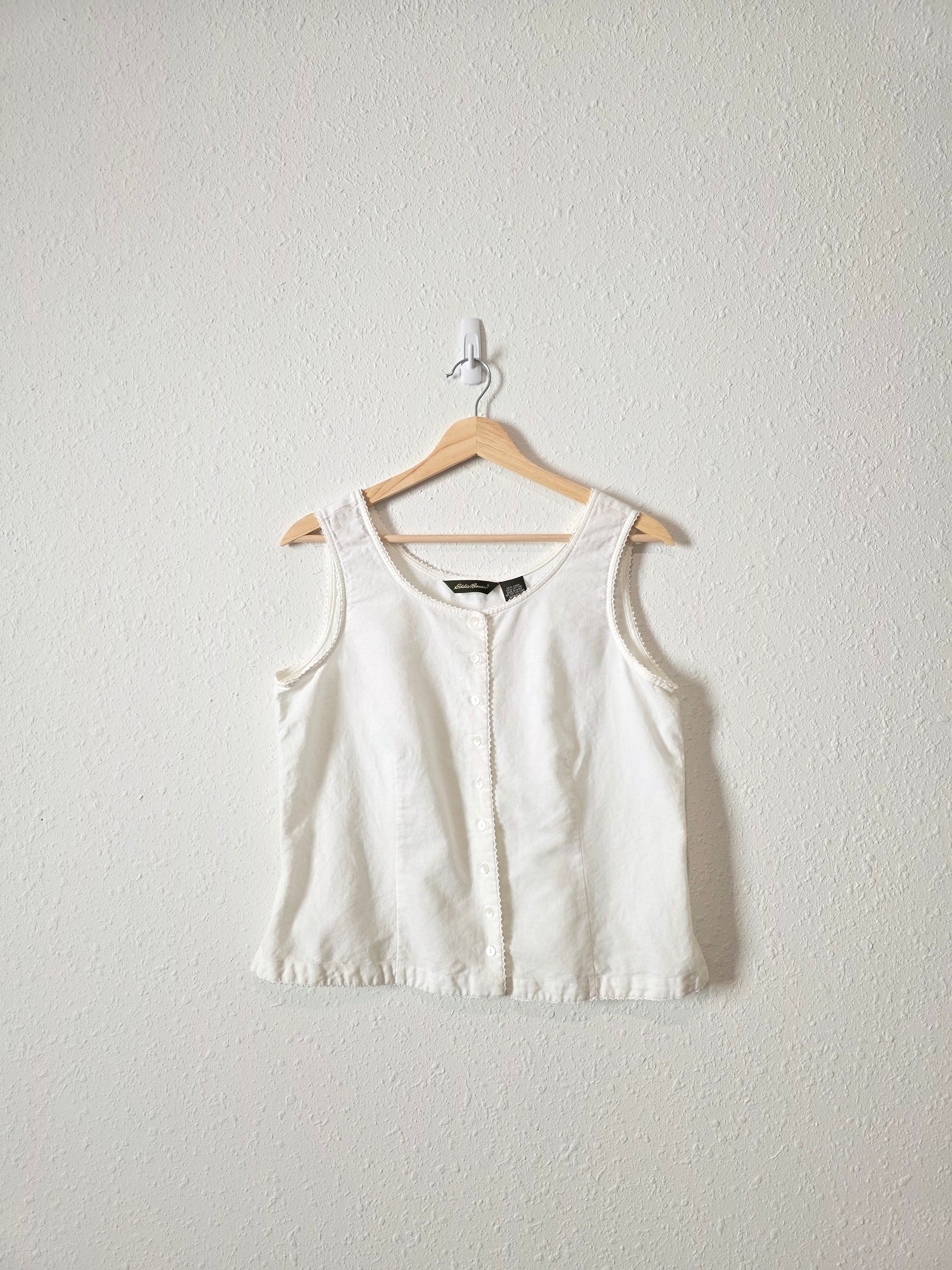 Vintage Linen Cotton Tank (M)