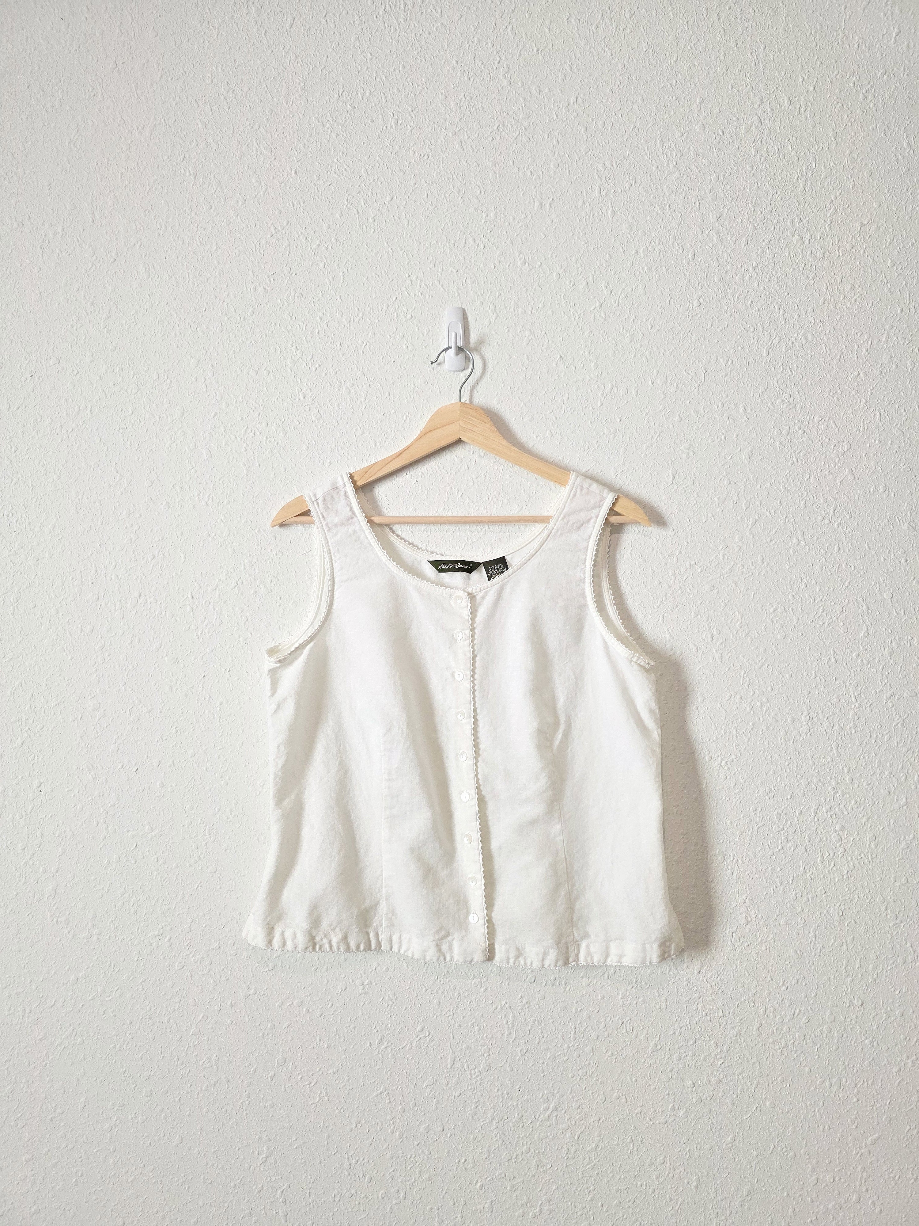 Vintage Linen Cotton Tank (M)
