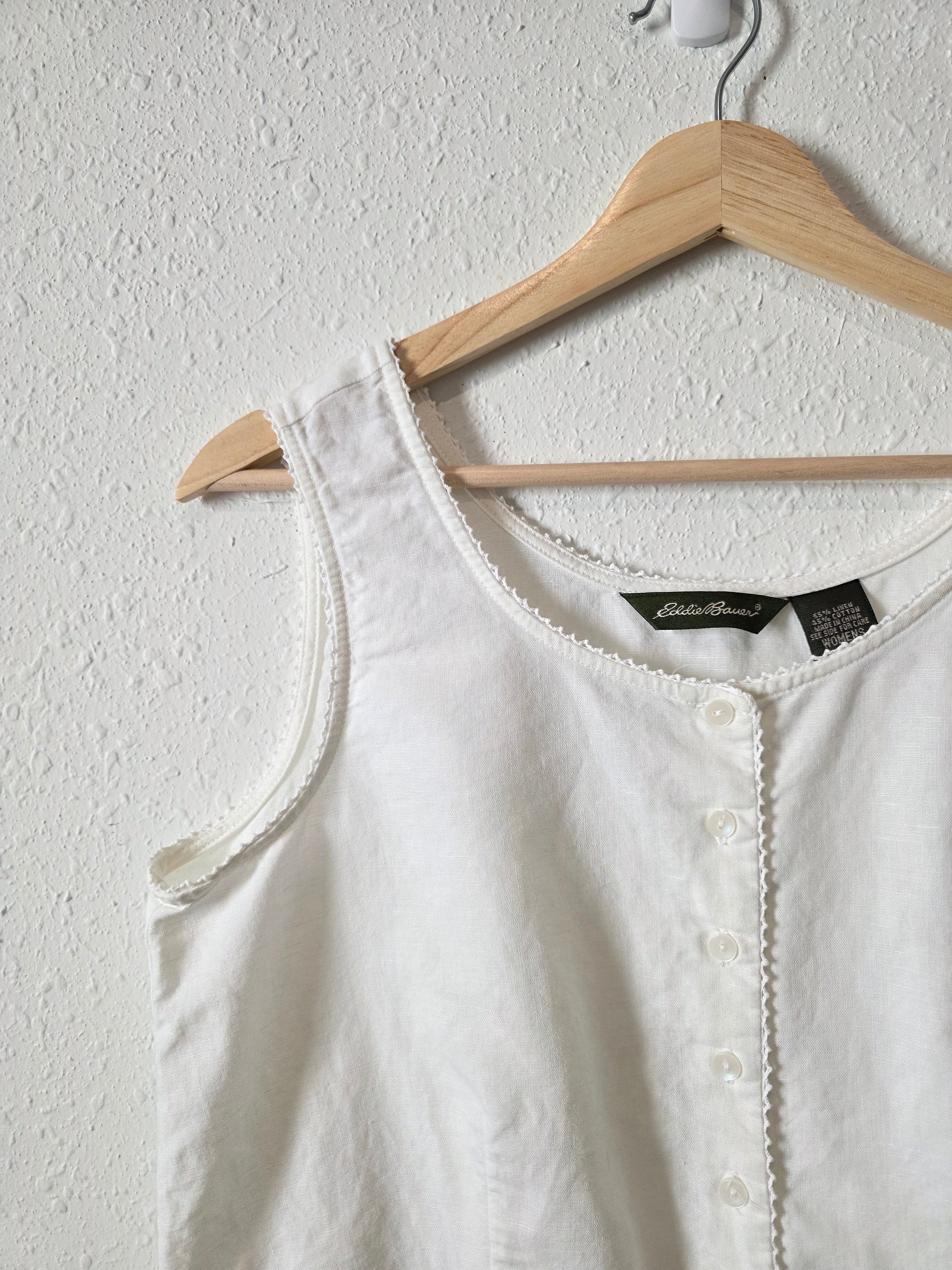 Vintage Linen Cotton Tank (M)