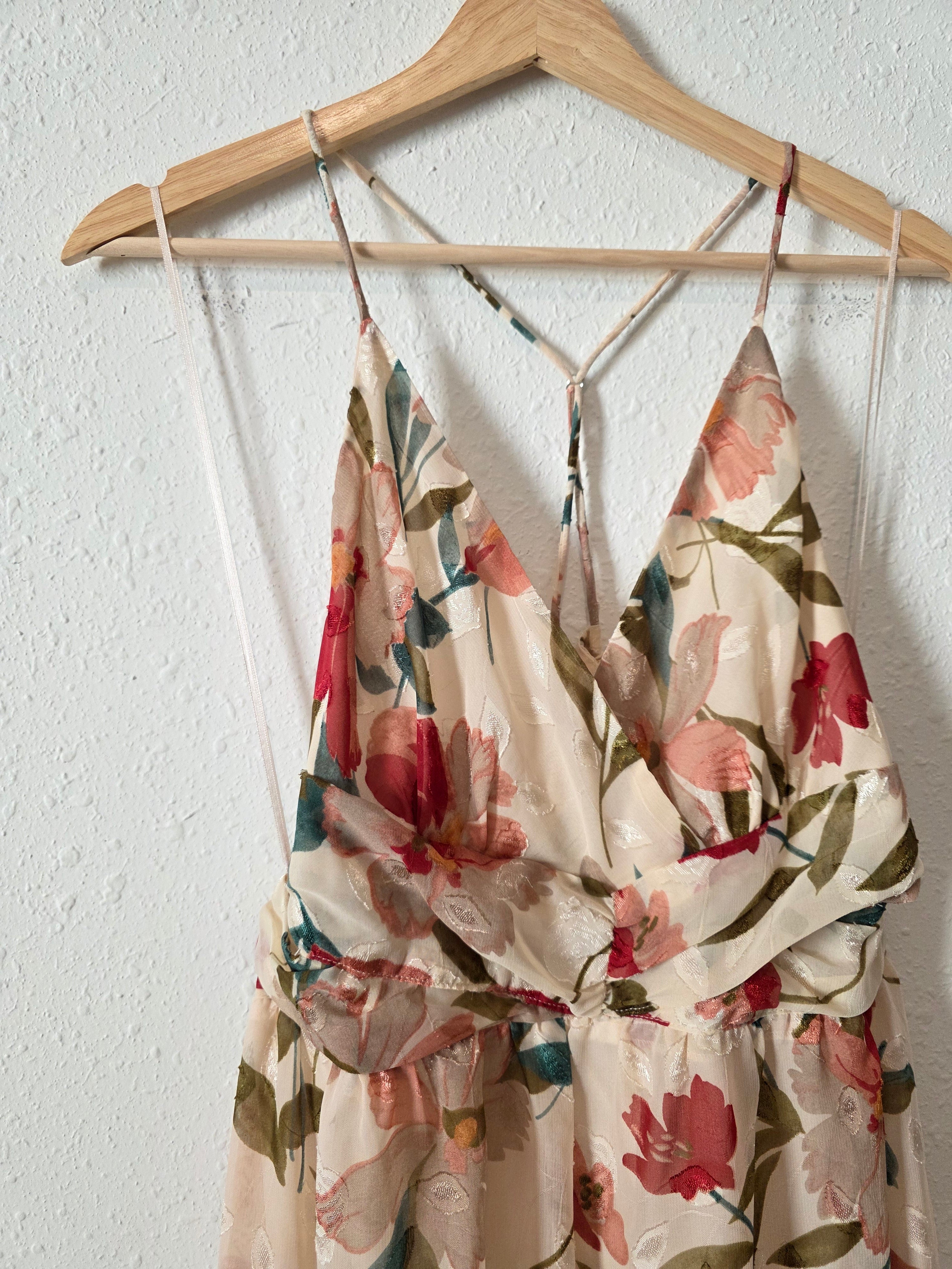 Astr Floral Maxi Dress (L)