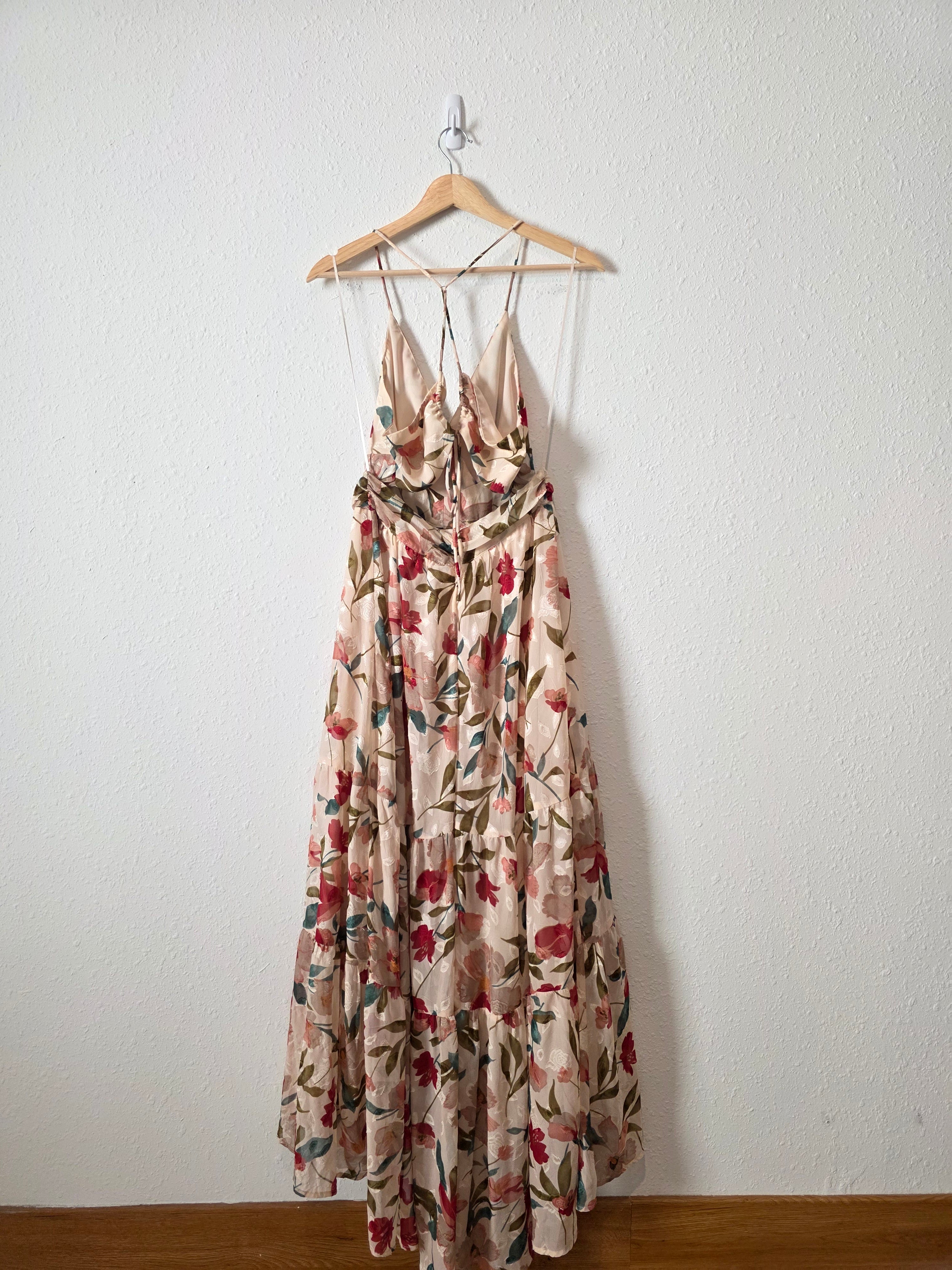 Astr Floral Maxi Dress (L)