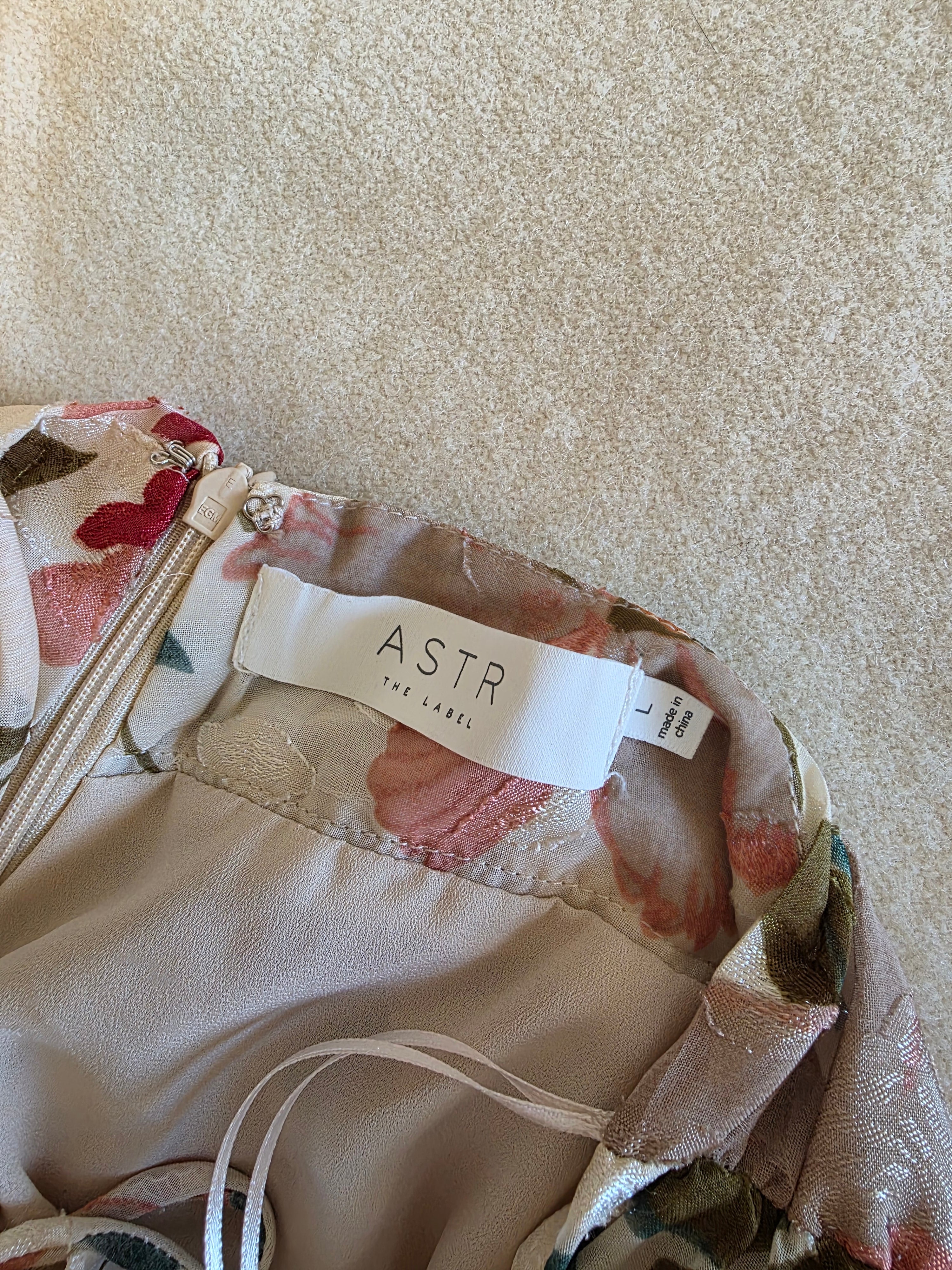 Astr Floral Maxi Dress (L)