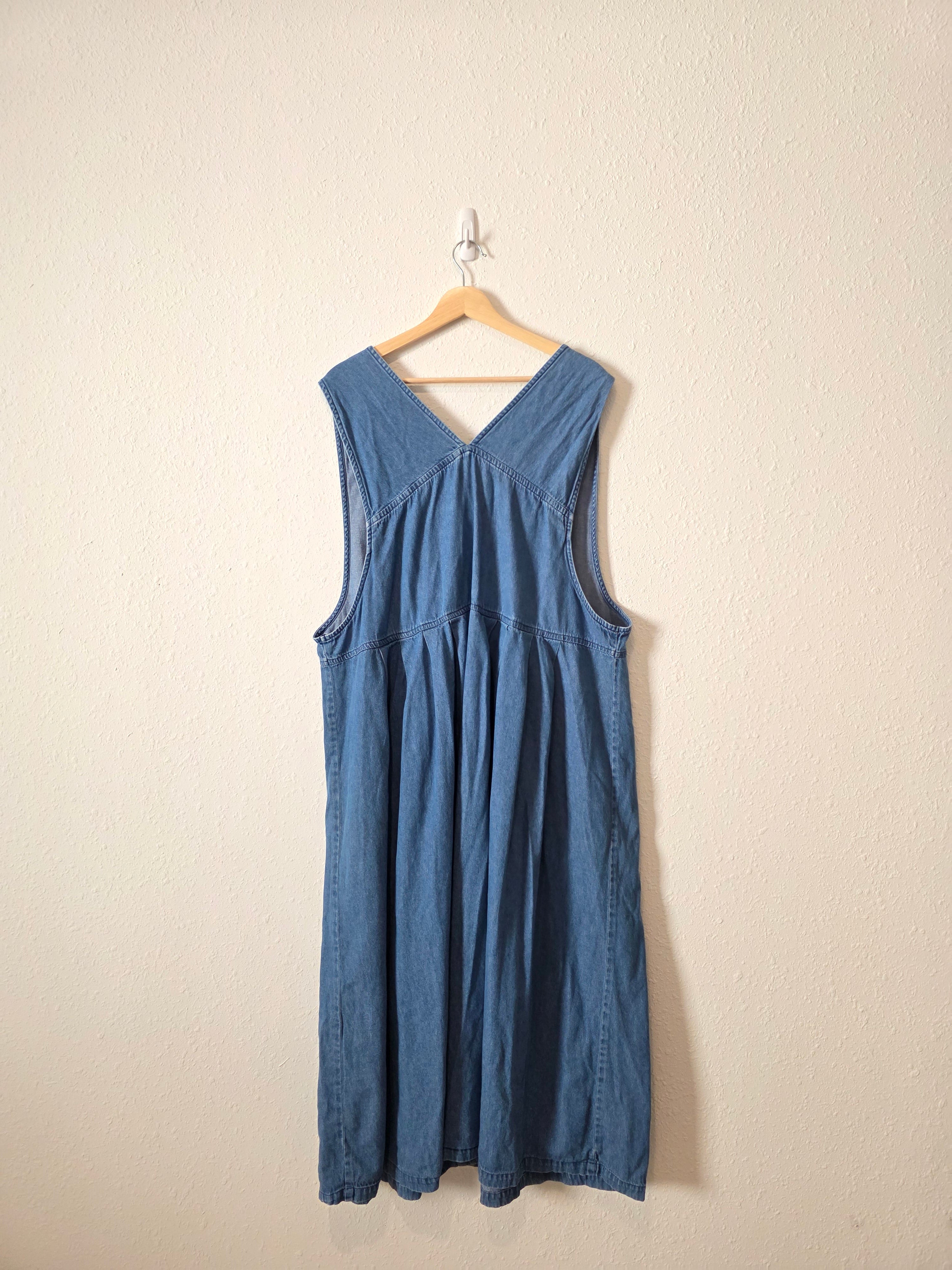 Vintage Cotton Denim Dress (XL/1X)