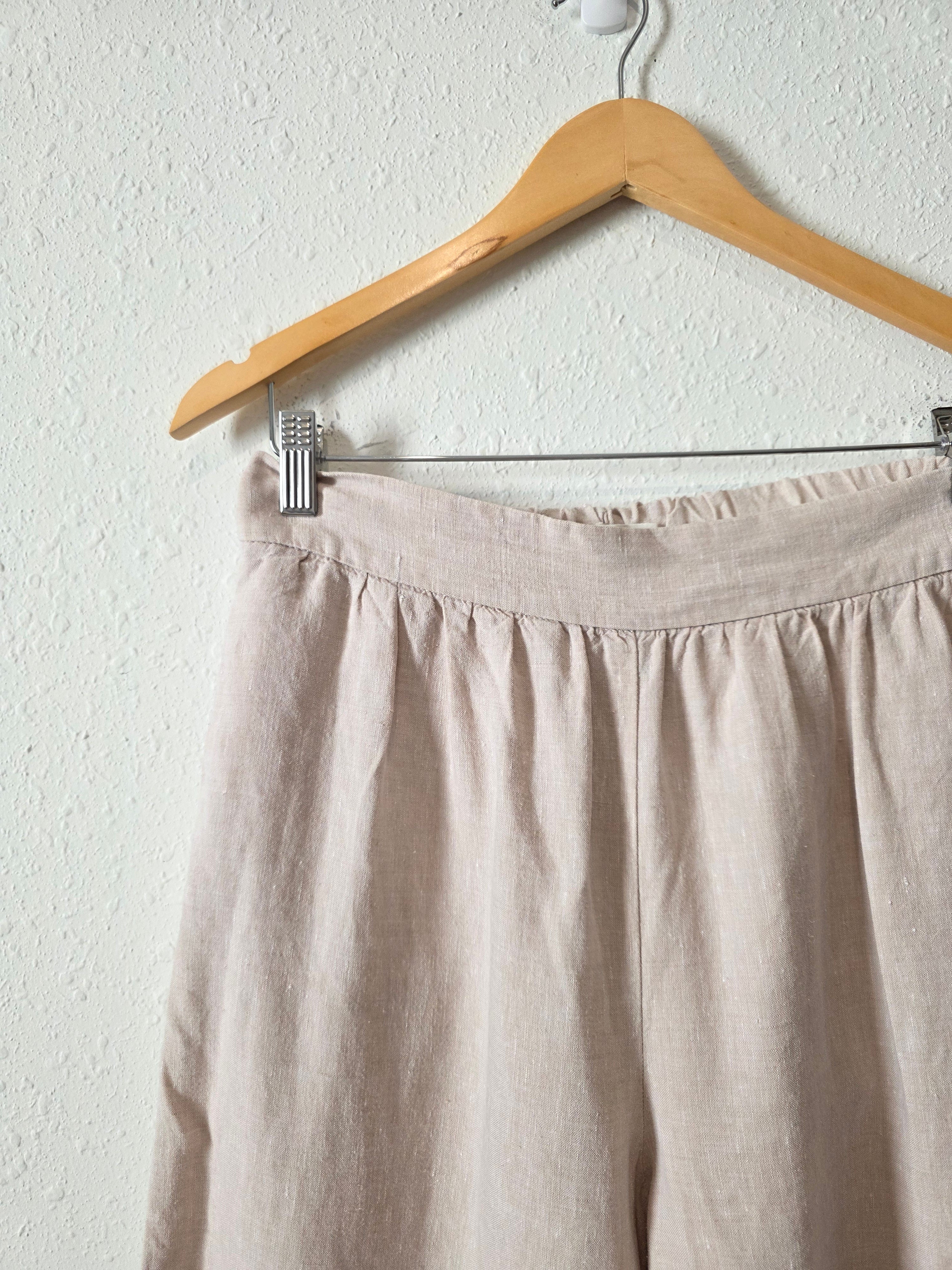 Lou & Grey Linen Wide Leg Pants (S)