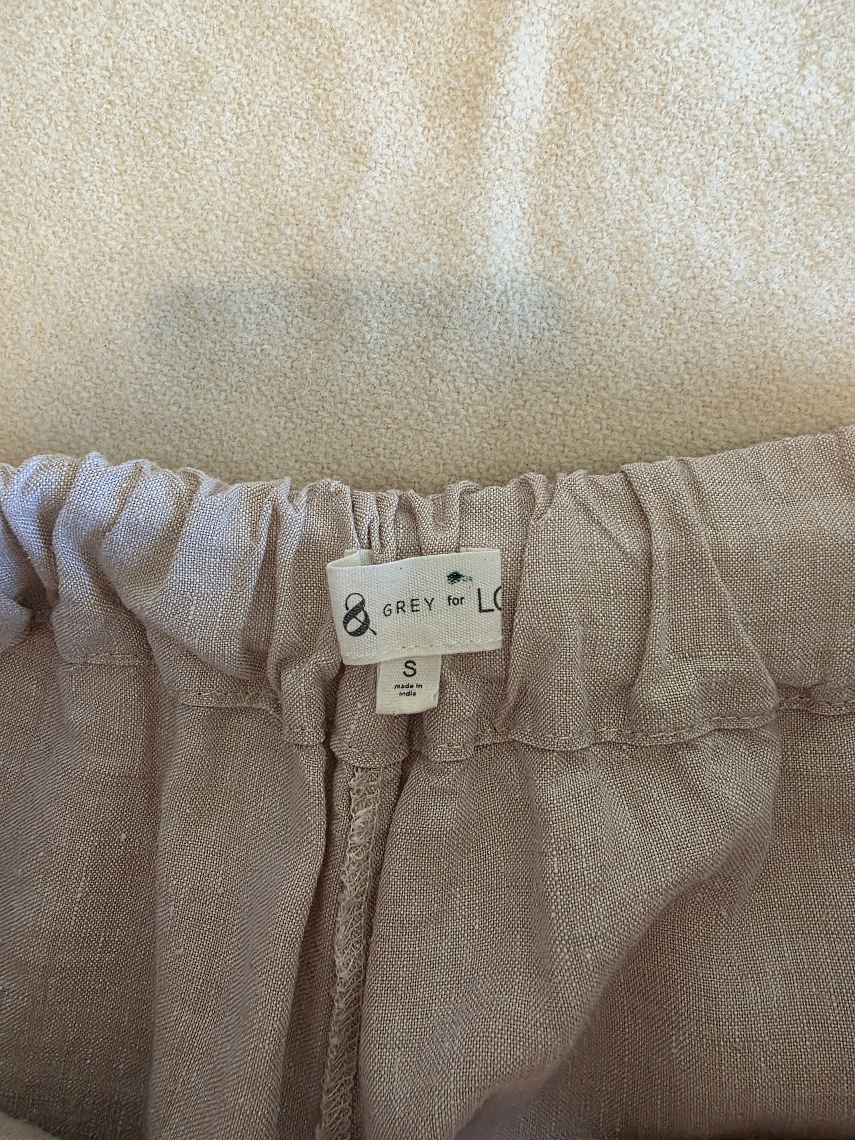 Lou & Grey Linen Wide Leg Pants (S)