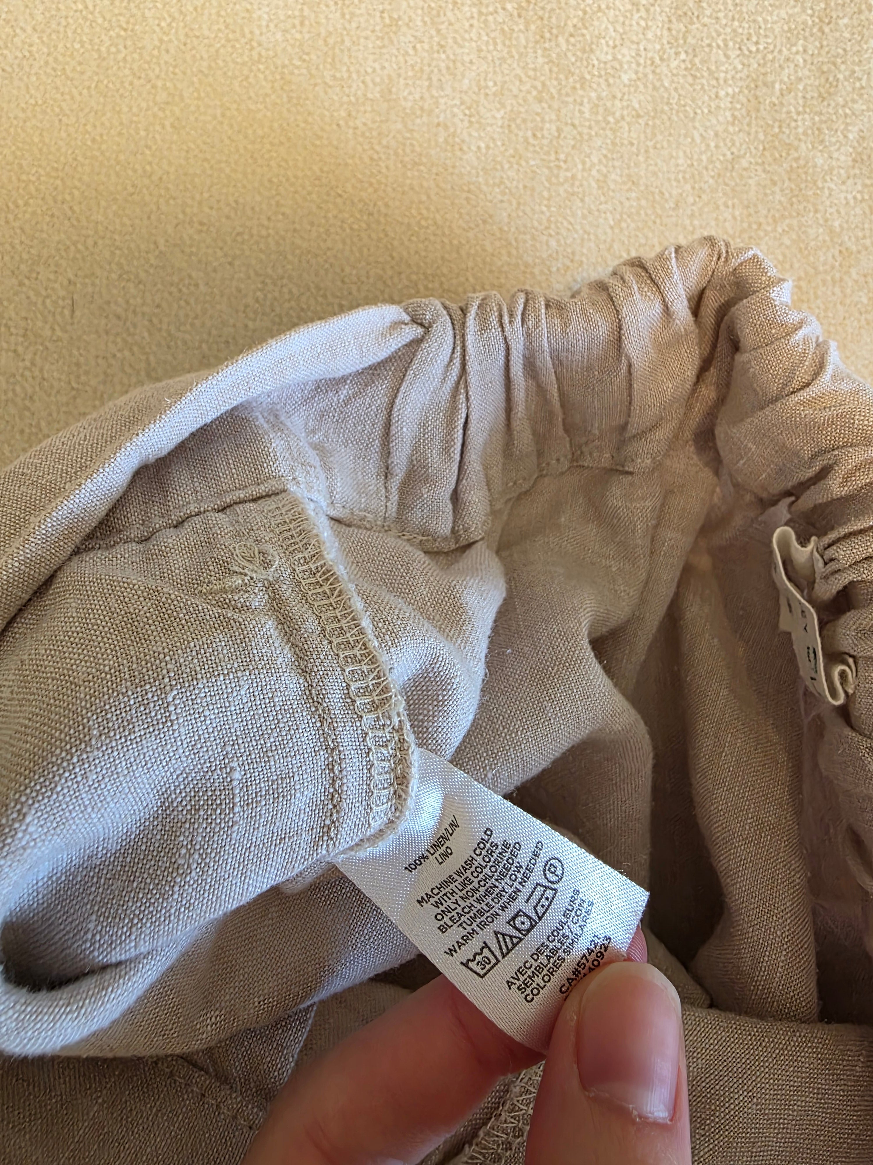 Lou & Grey Linen Wide Leg Pants (S)