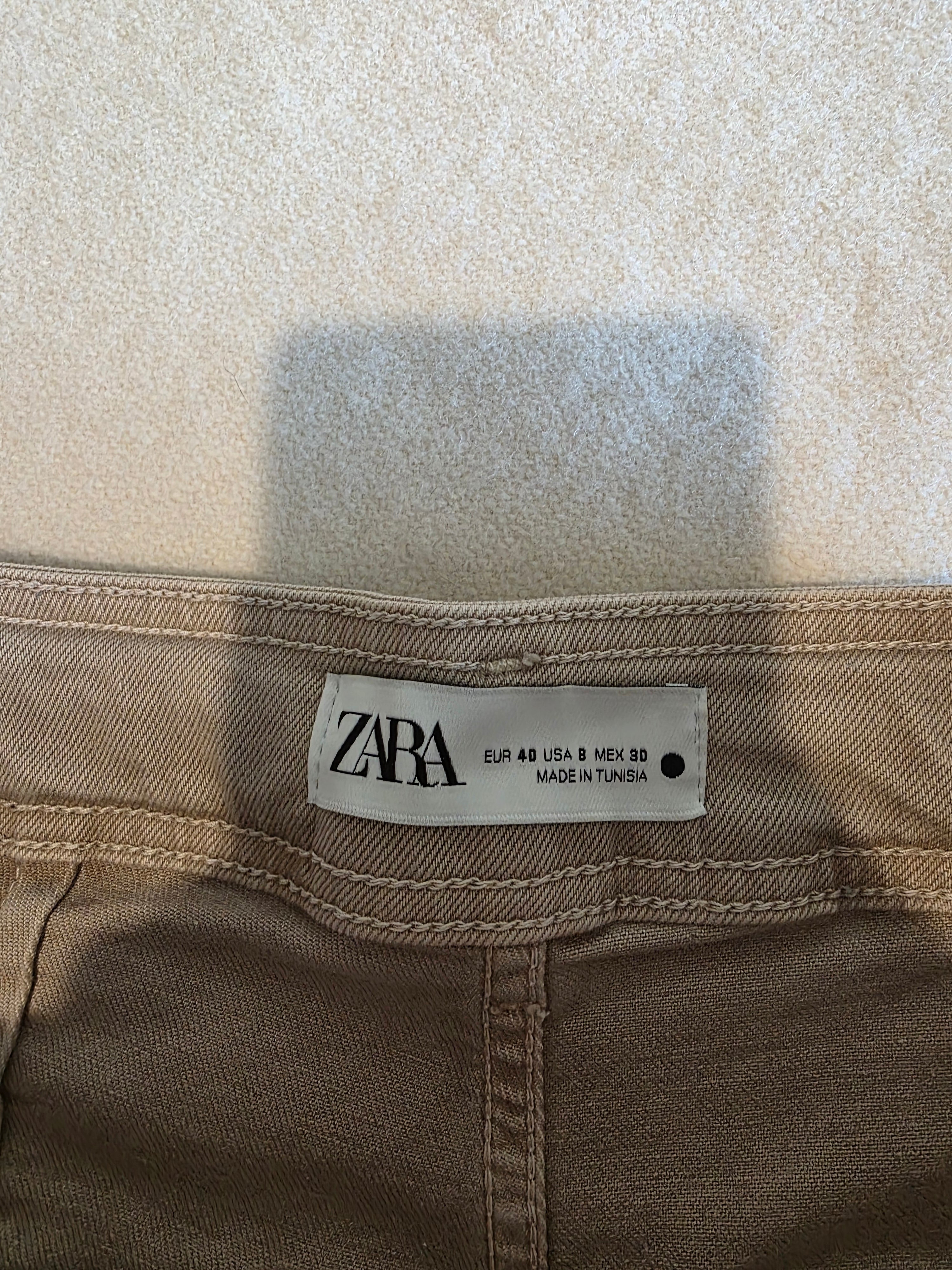 Zara Neutral Wide Leg Jeans (8)