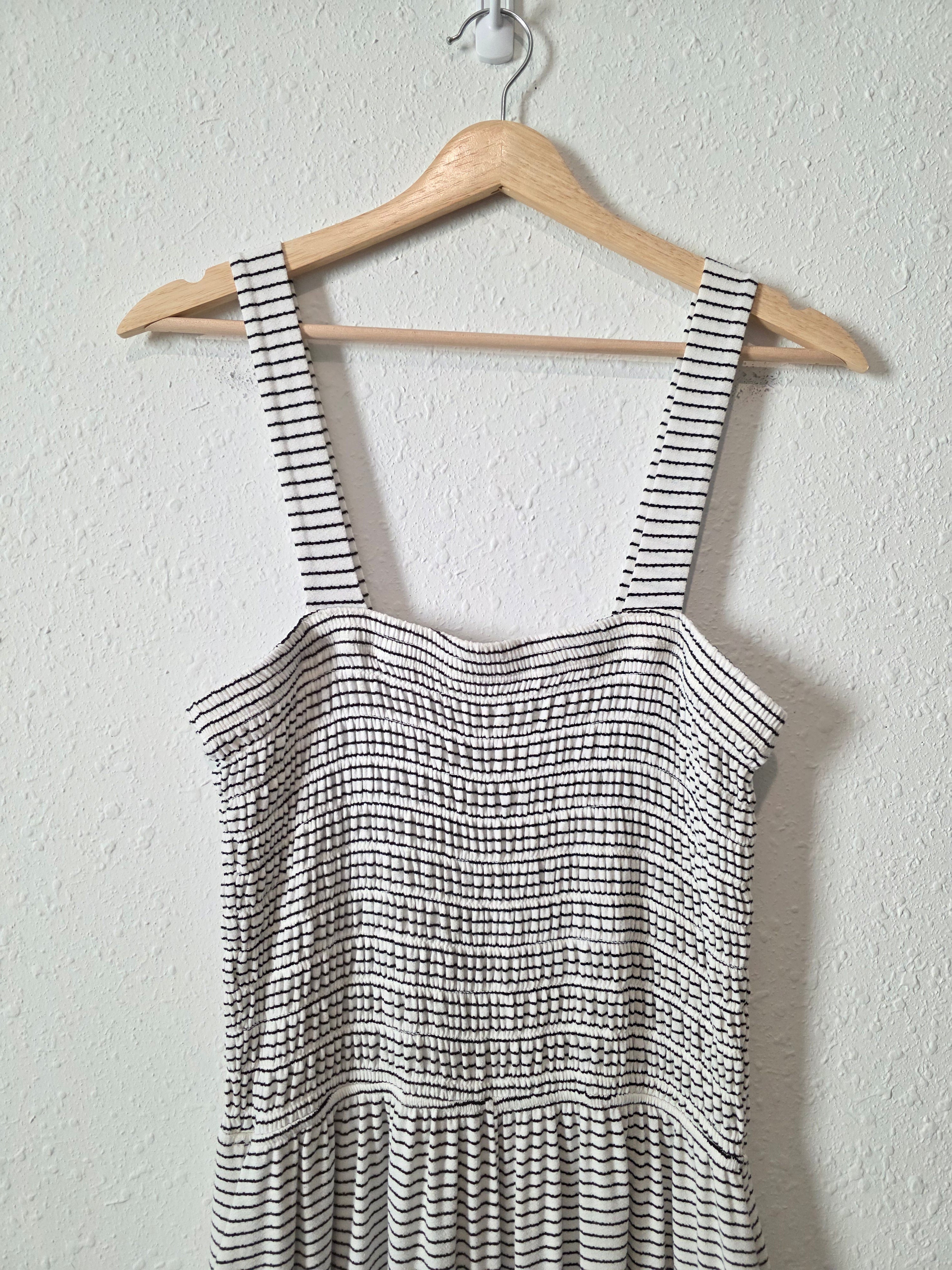 Zenana Striped Wide Leg Jumpsuit (XL)