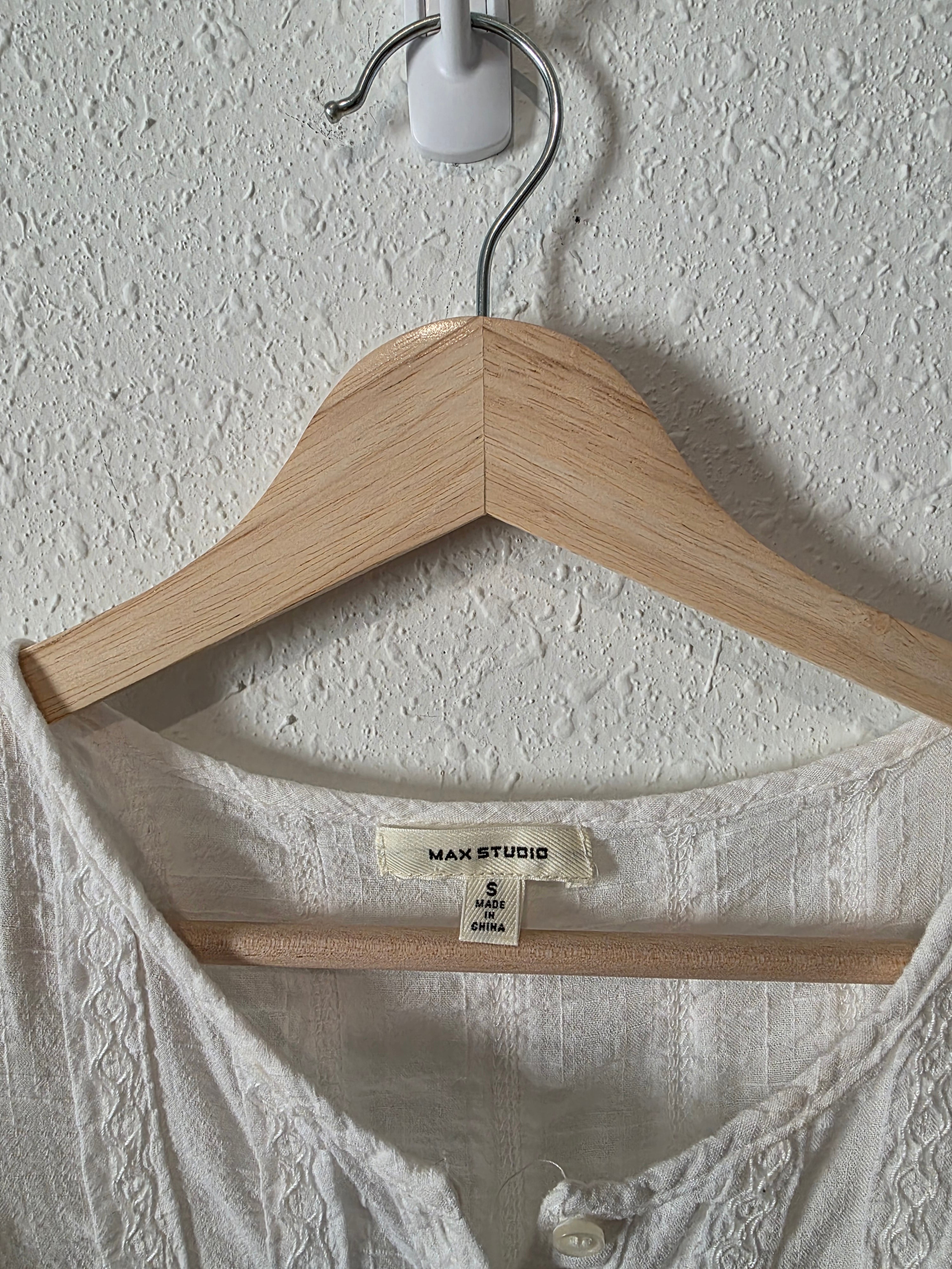 White Ruffle Cottagecore Blouse (S)