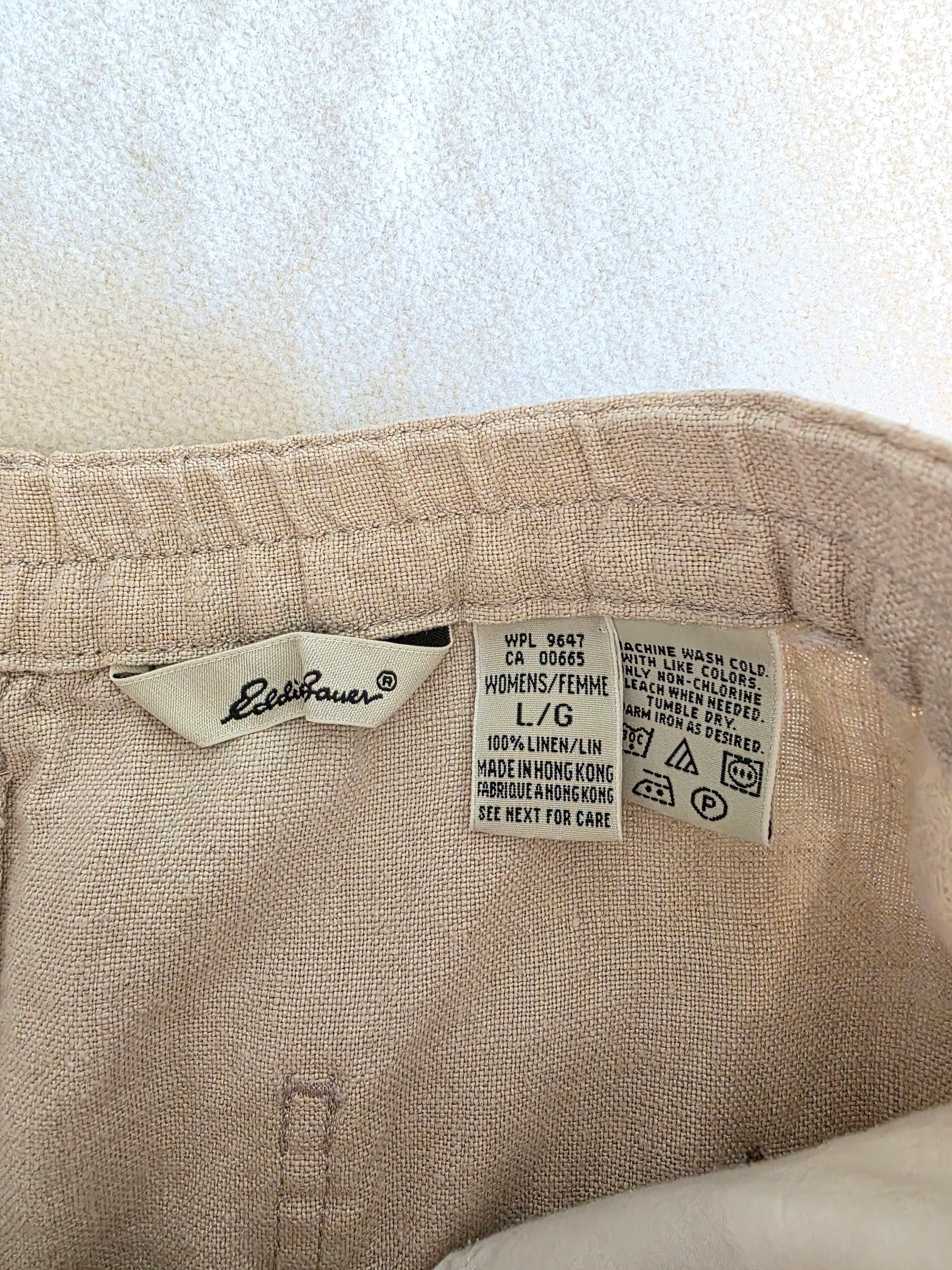 Vintage Eddie Bauer Linen Skirt (L)