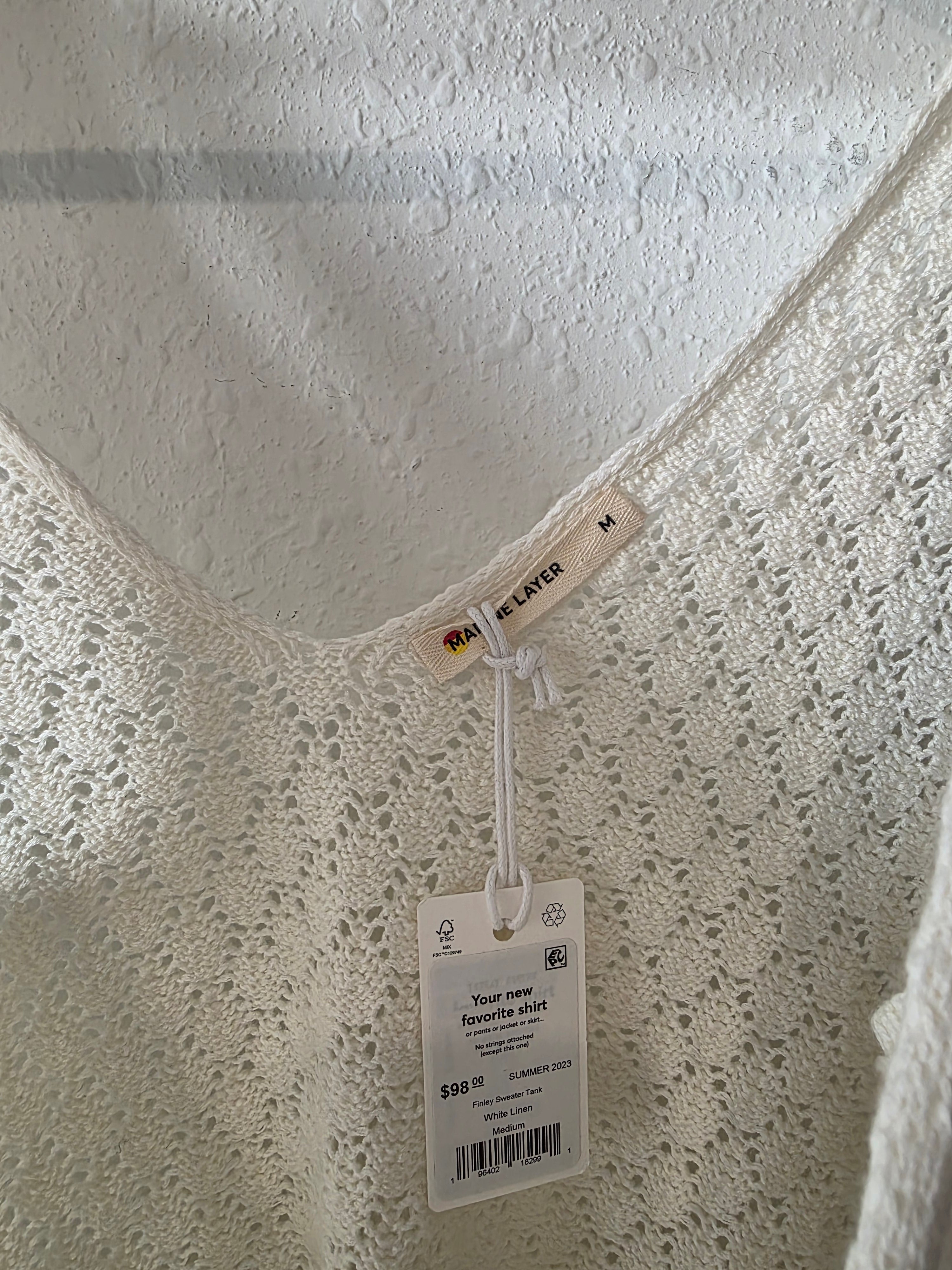 NEW Marine Layer Crochet Tank (M)