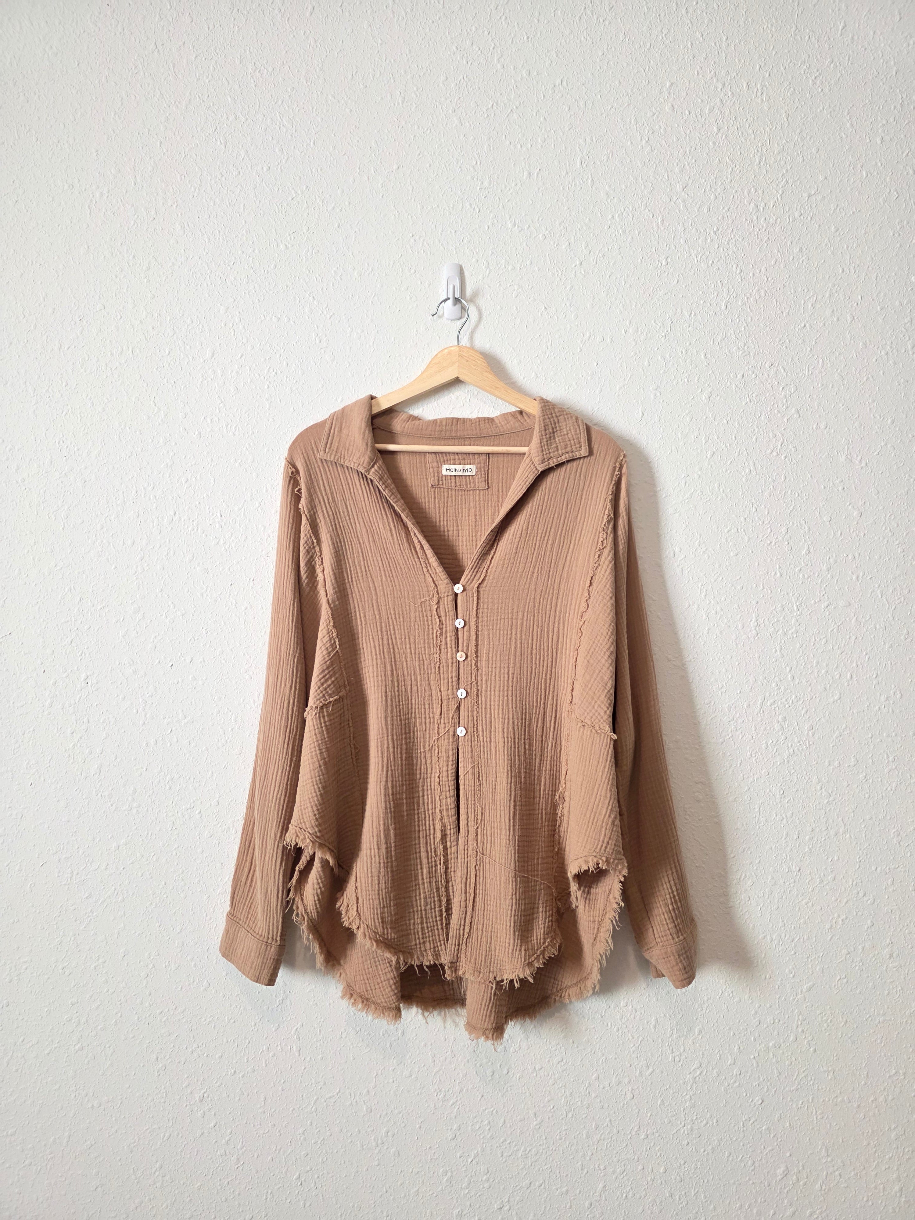 Cotton Gauze Oversized Top (L)