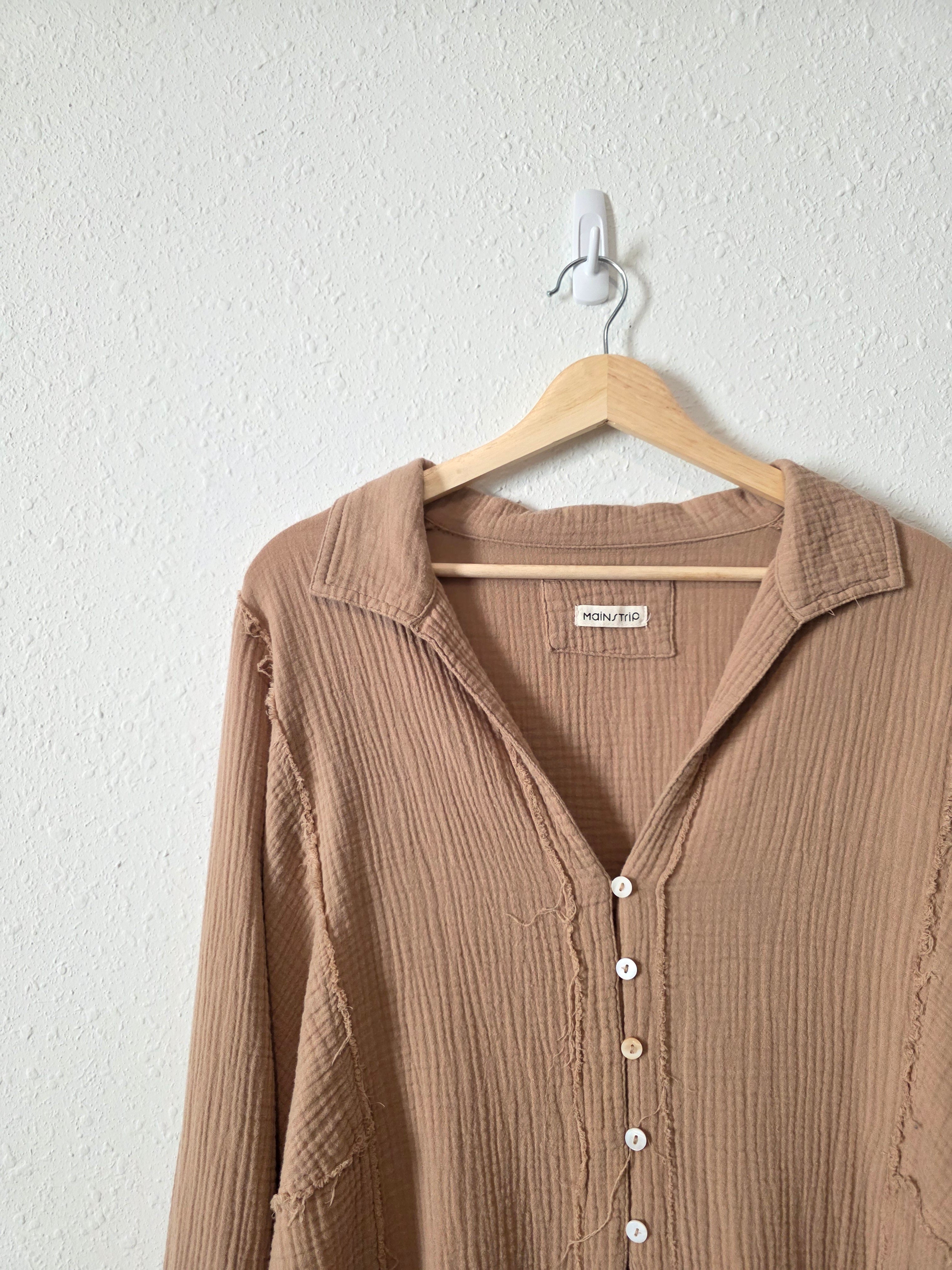 Cotton Gauze Oversized Top (L)