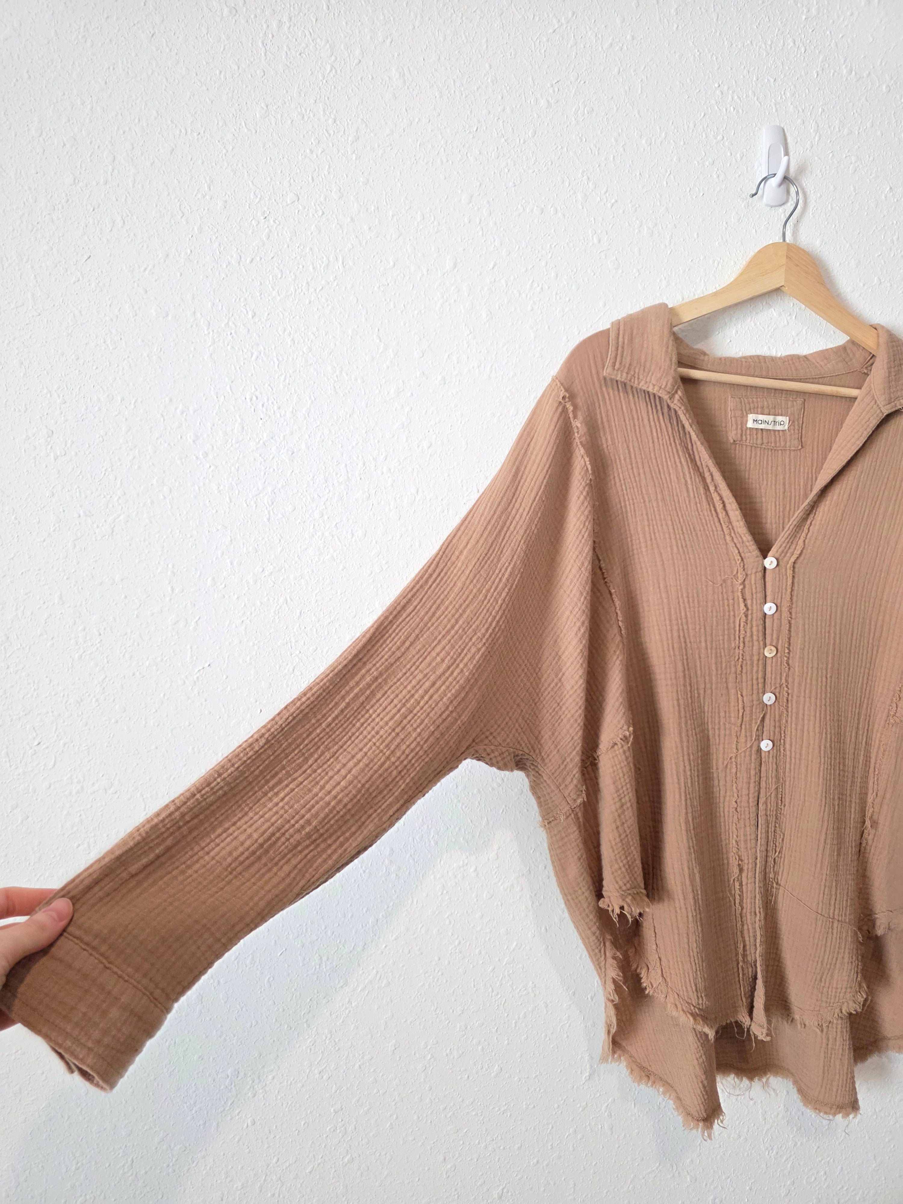 Cotton Gauze Oversized Top (L)