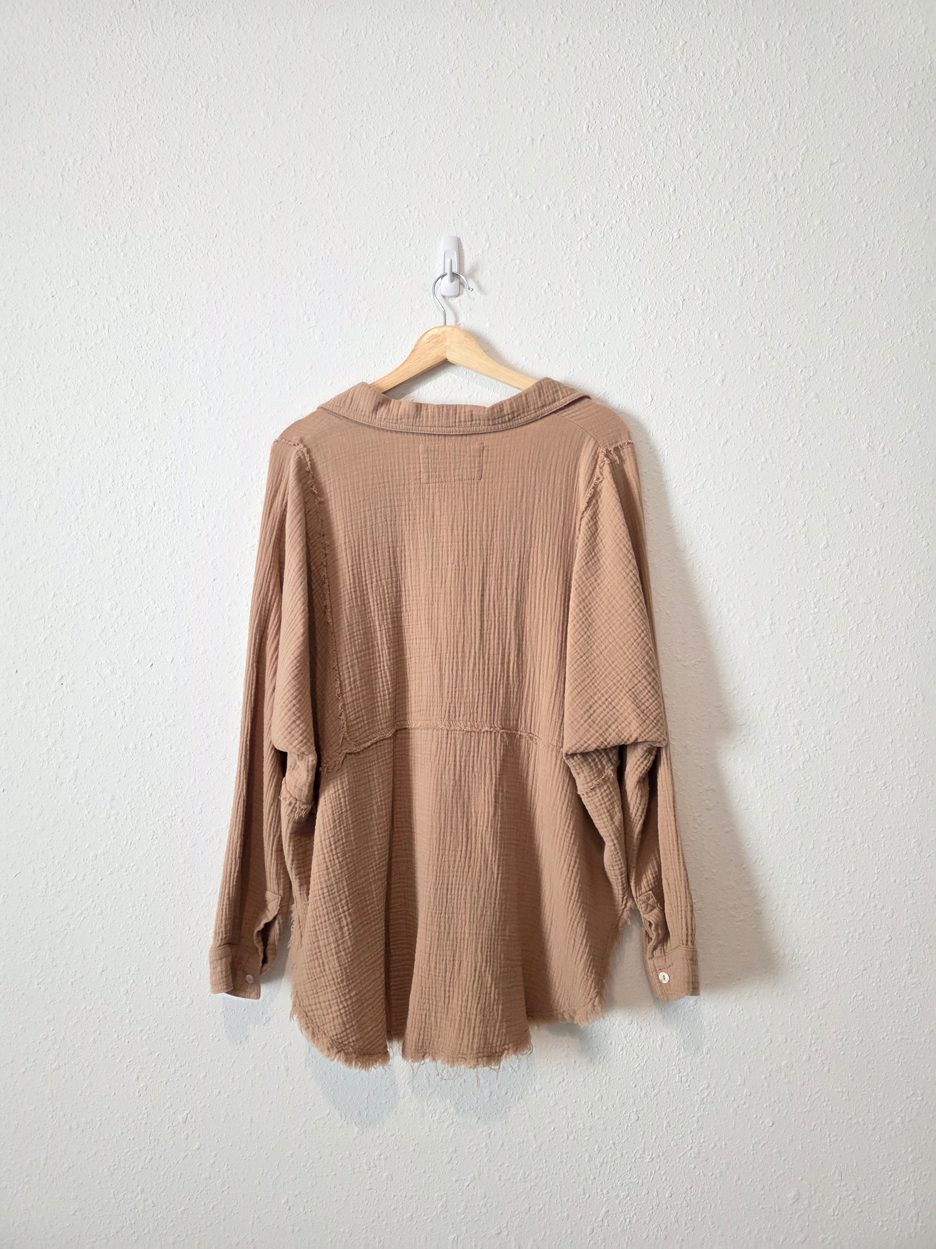 Cotton Gauze Oversized Top (L)