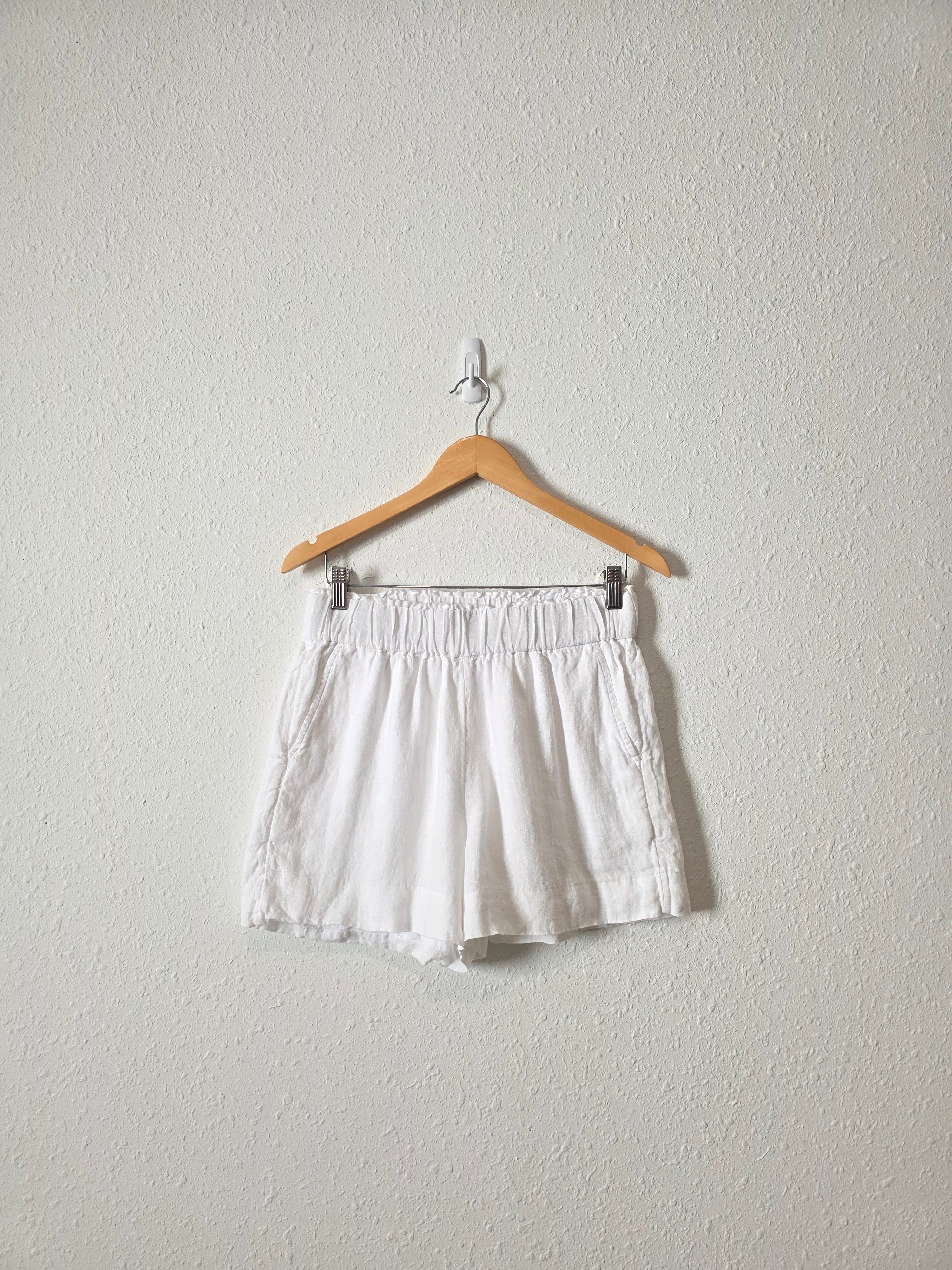 J.Crew White Linen Shorts (S)