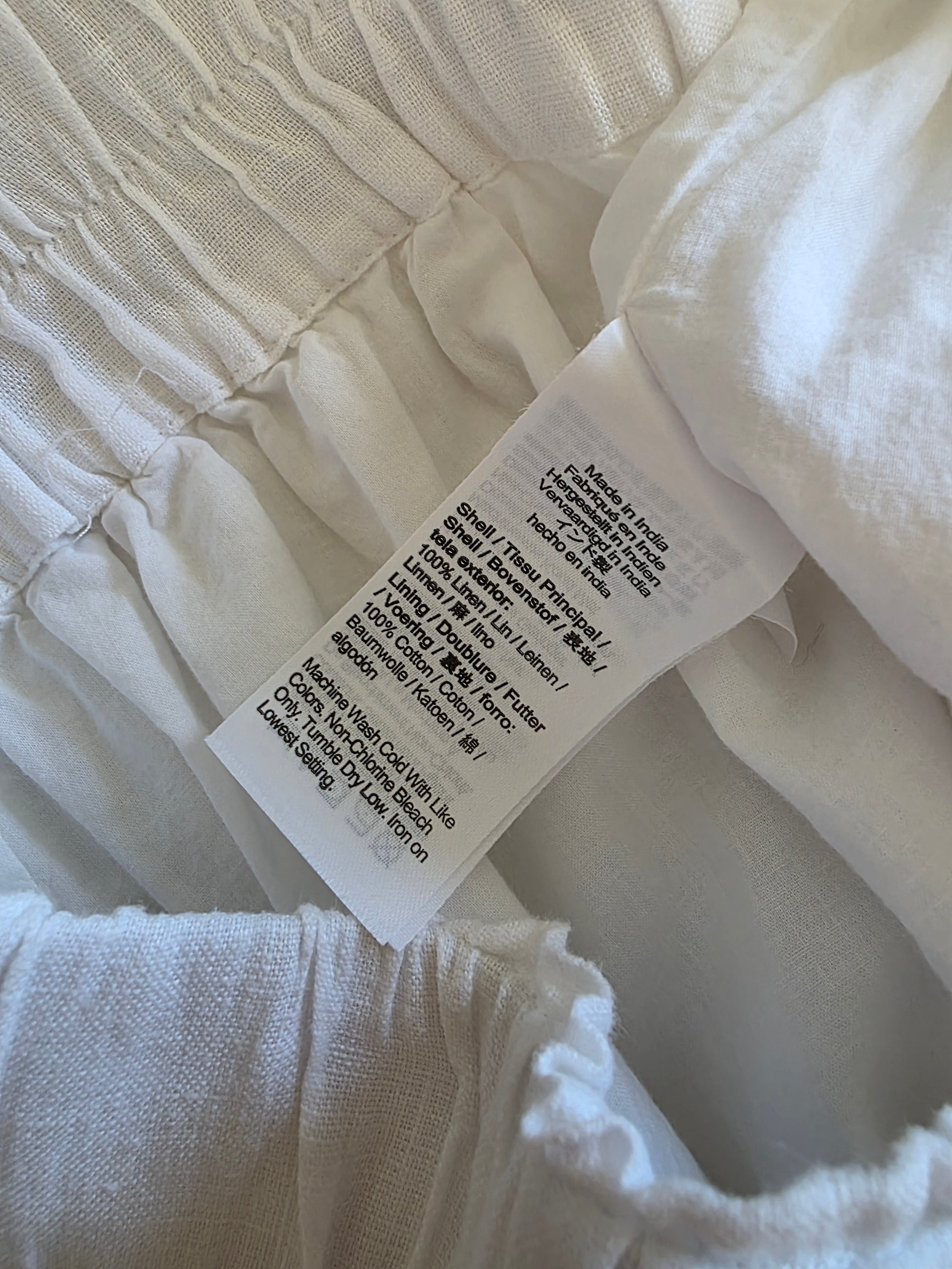 J.Crew White Linen Shorts (S)