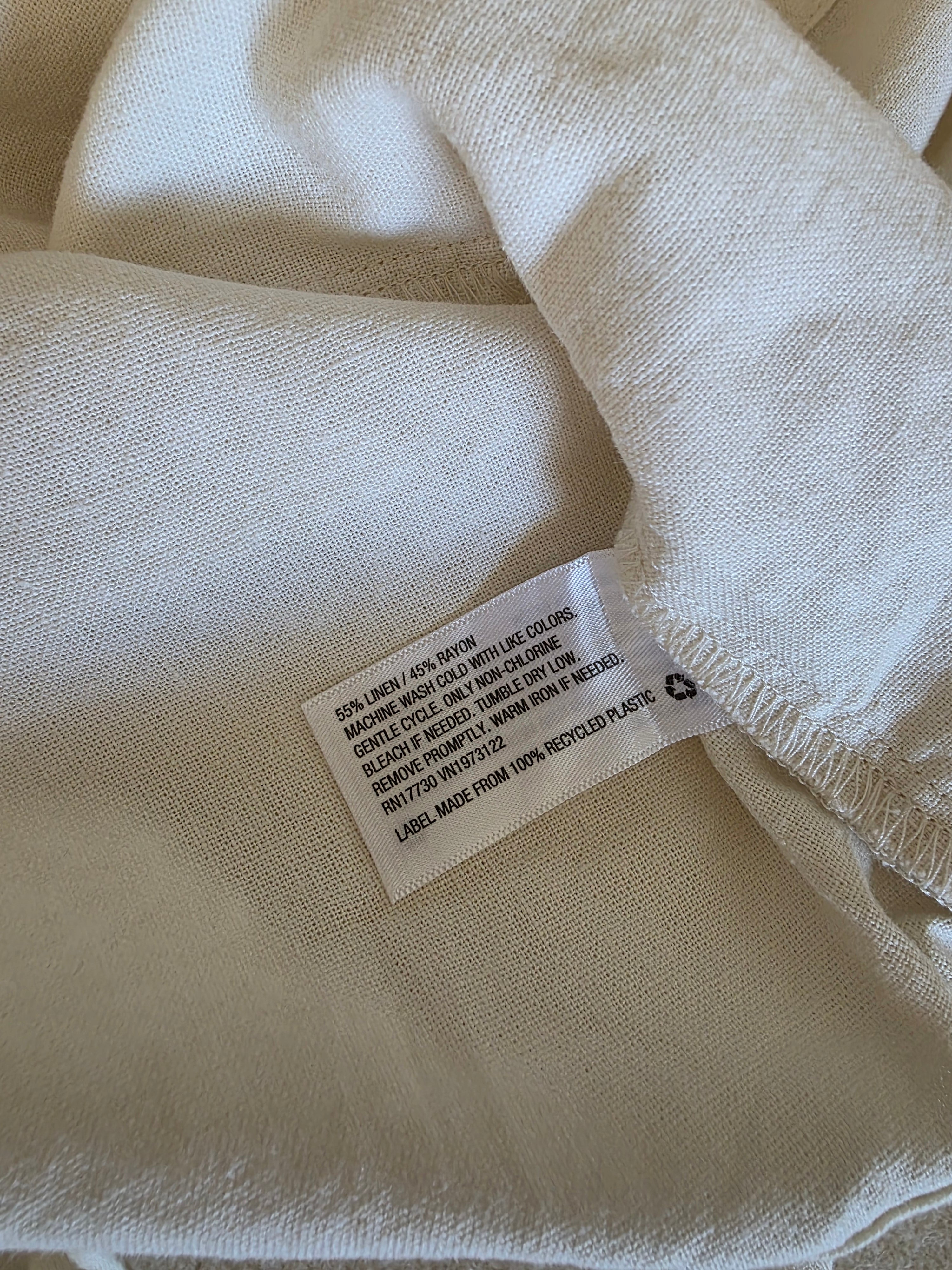 Linen Blend Relaxed Romper (2X)