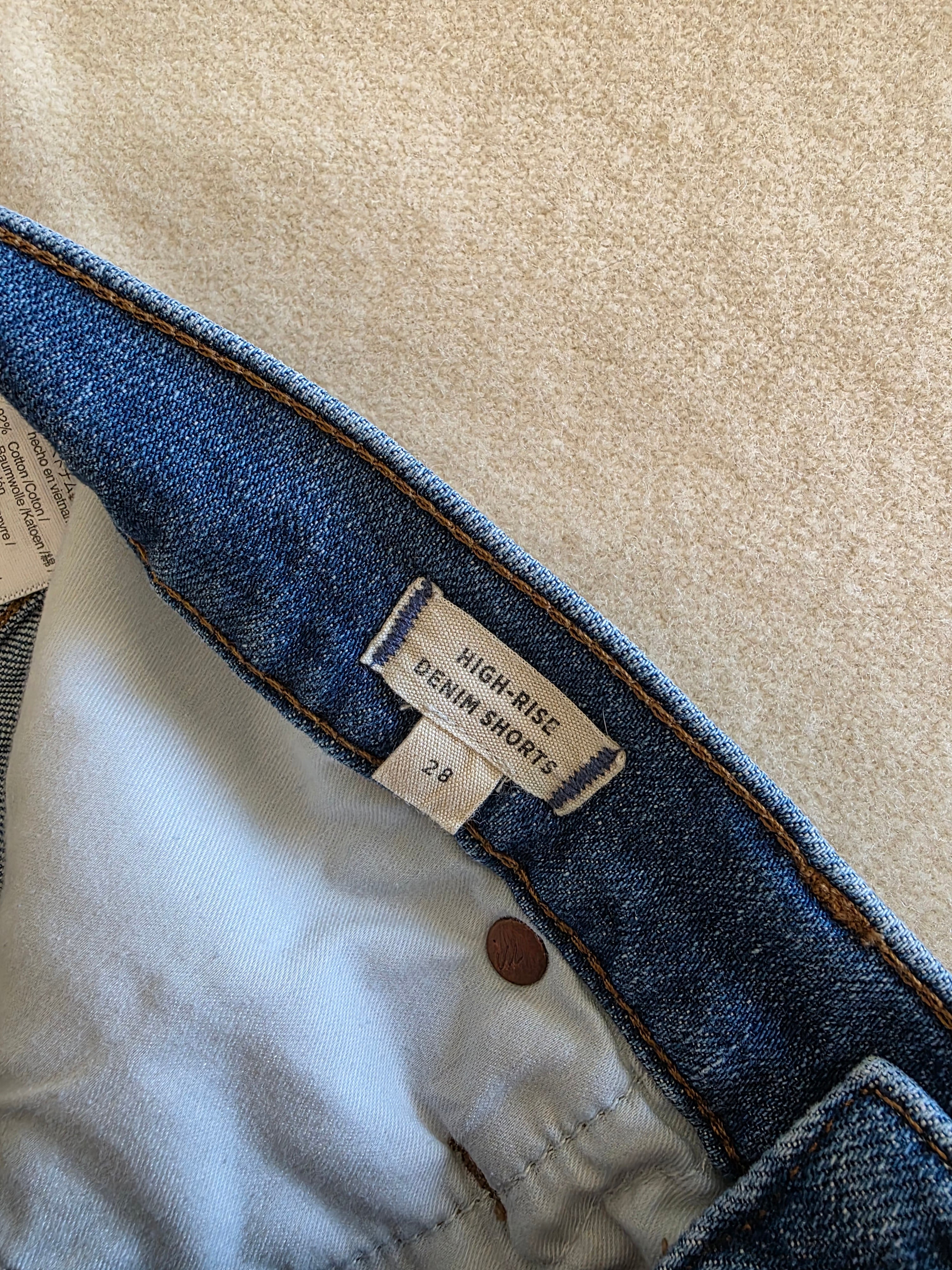 Madewell High Rise Denim Shorts (28)