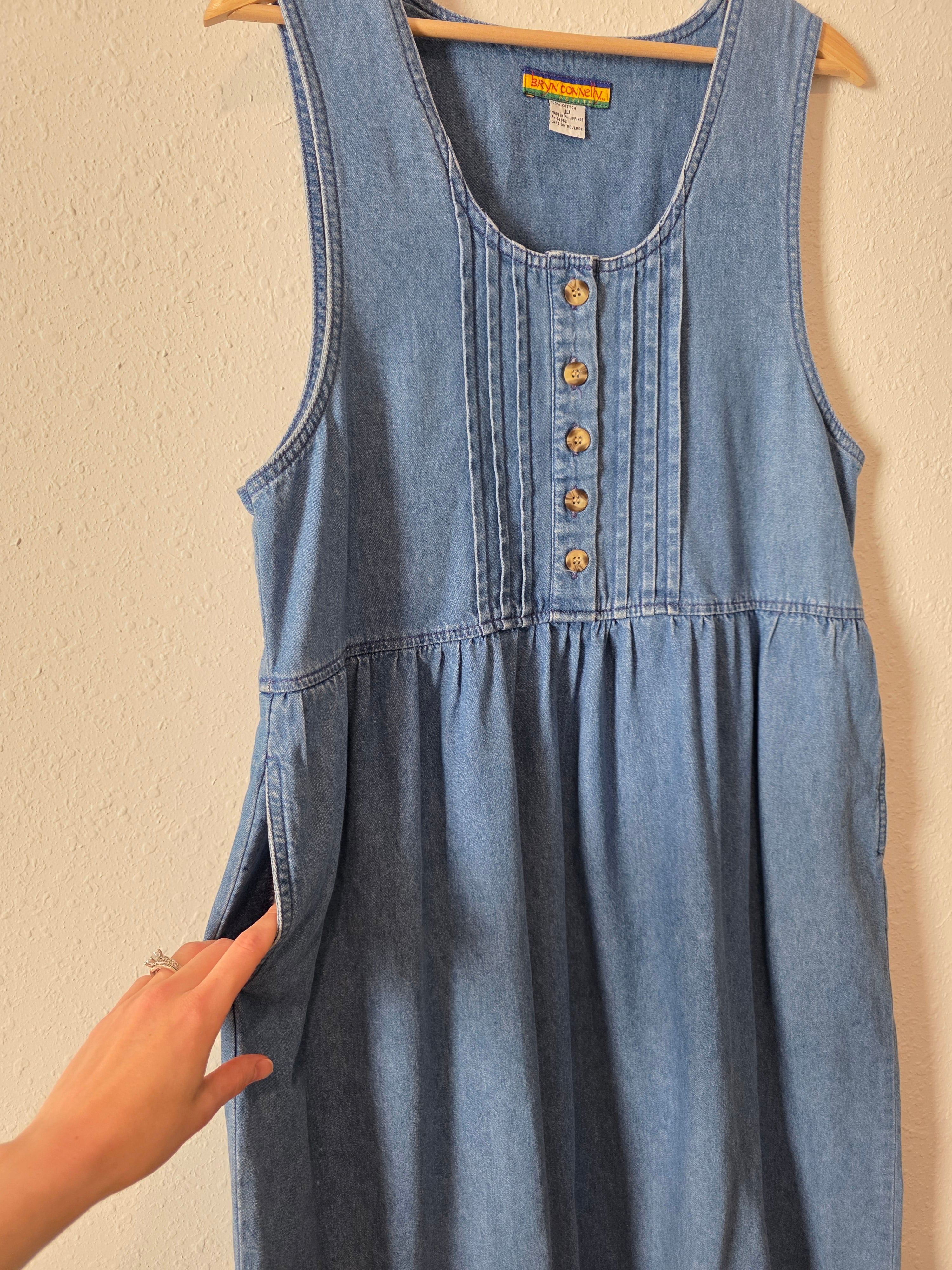 Vintage Denim Midi Dress (10)