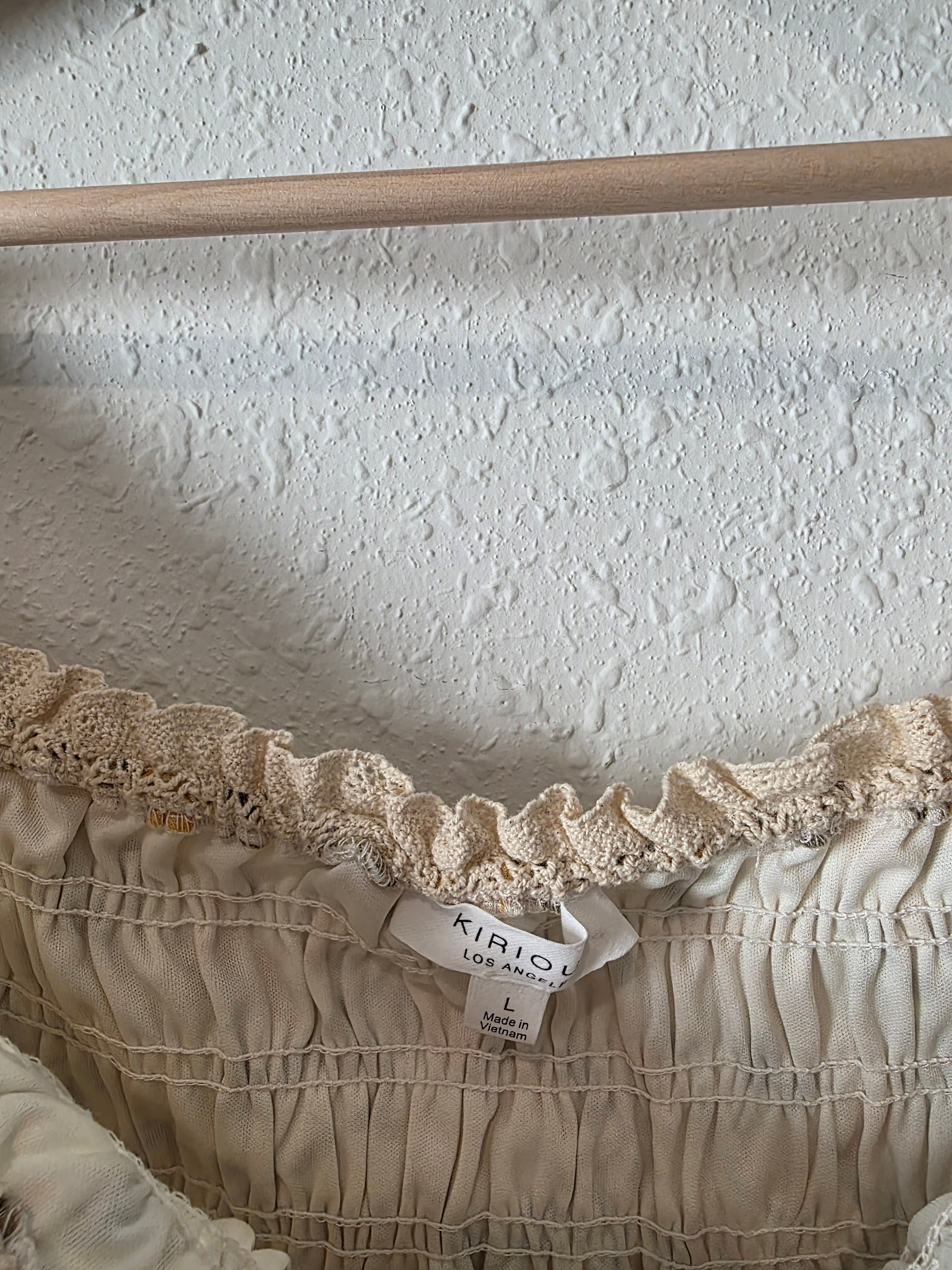 NEW Smocked Lemon Top (L)