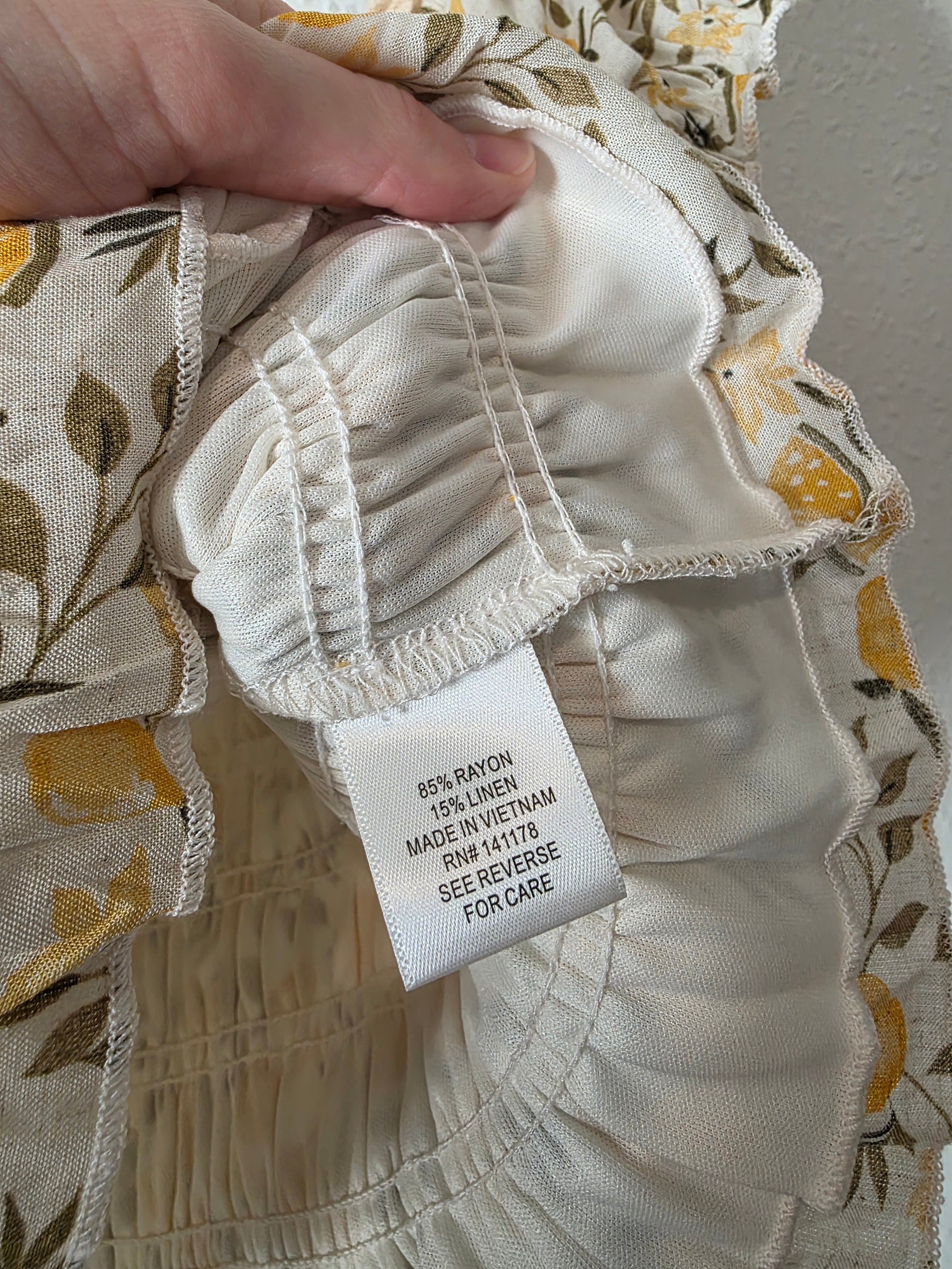 NEW Smocked Lemon Top (L)