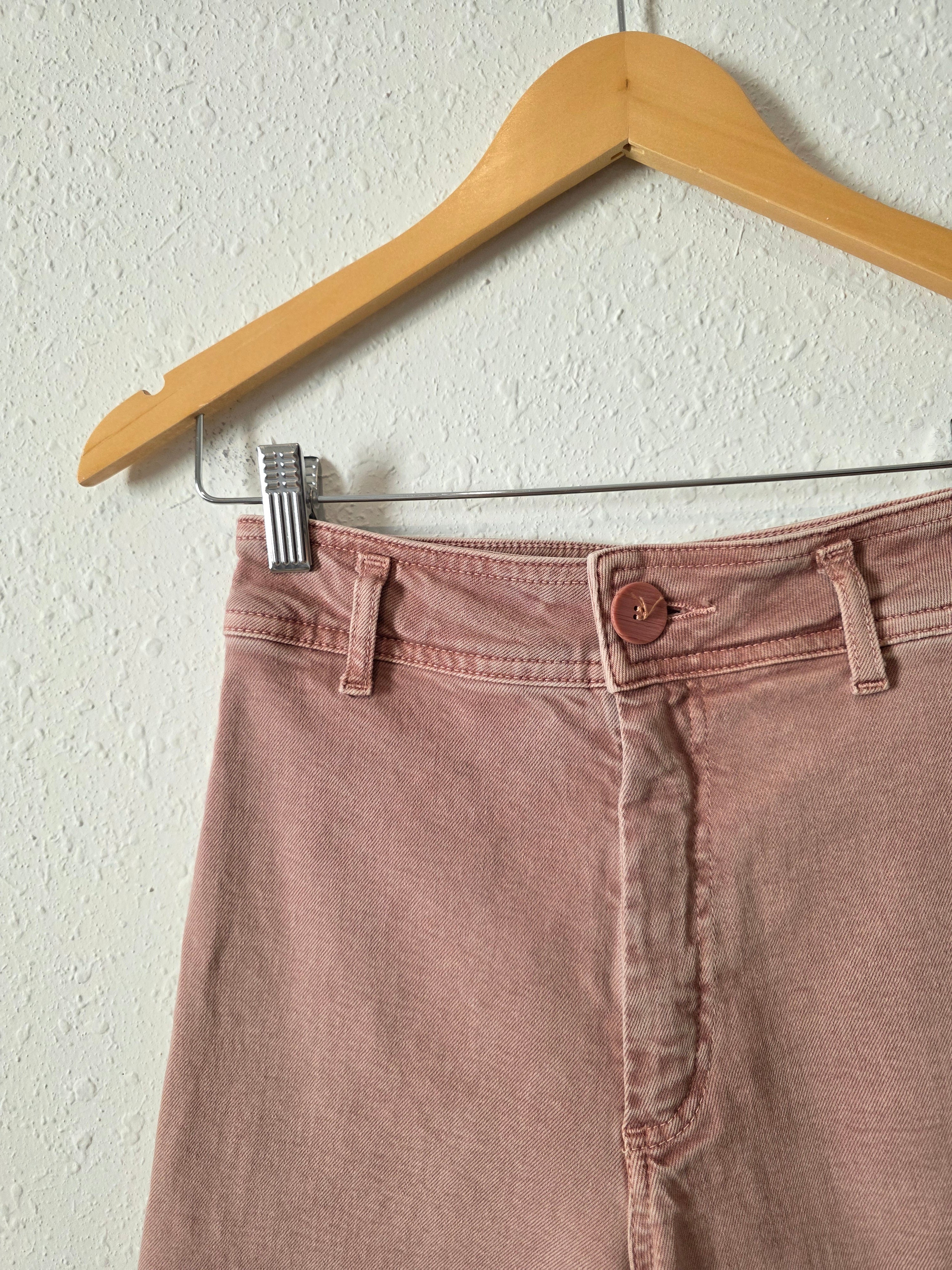 Zara Pink Wide Leg Jeans (0)