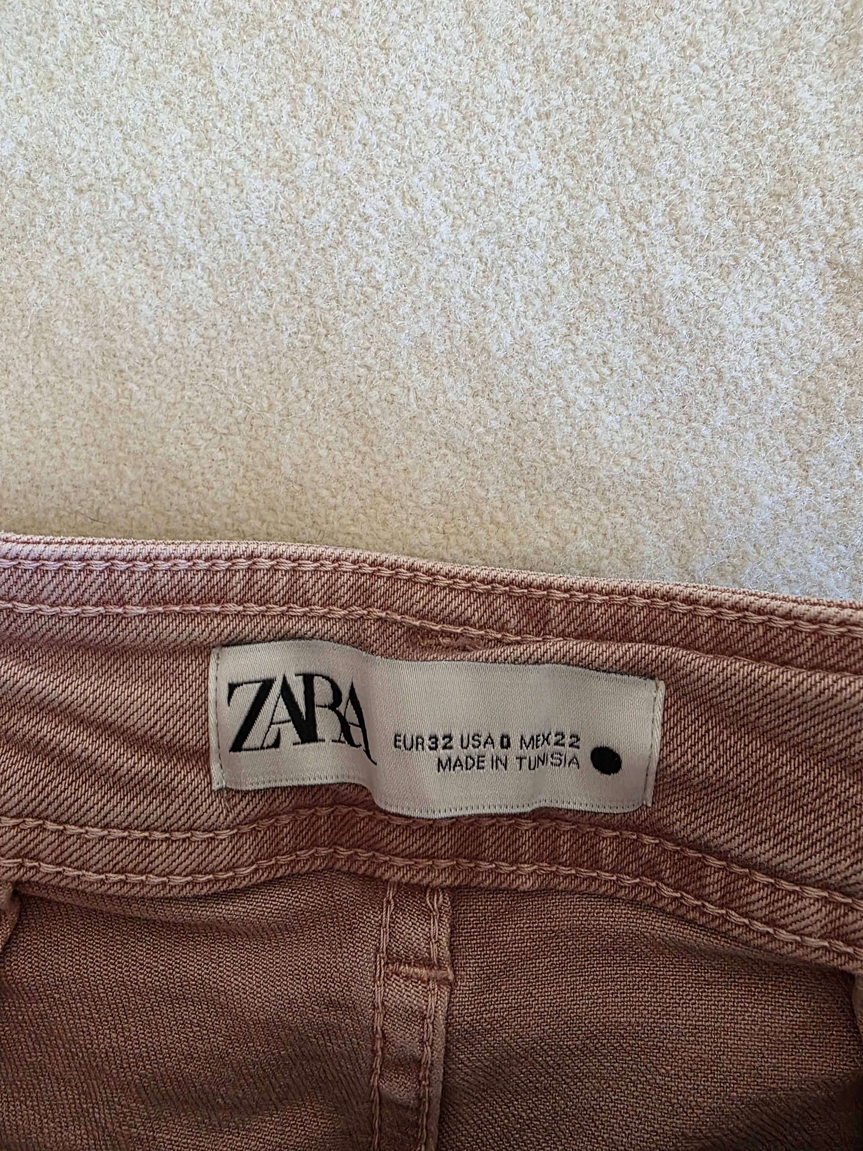 Zara Pink Wide Leg Jeans (0)