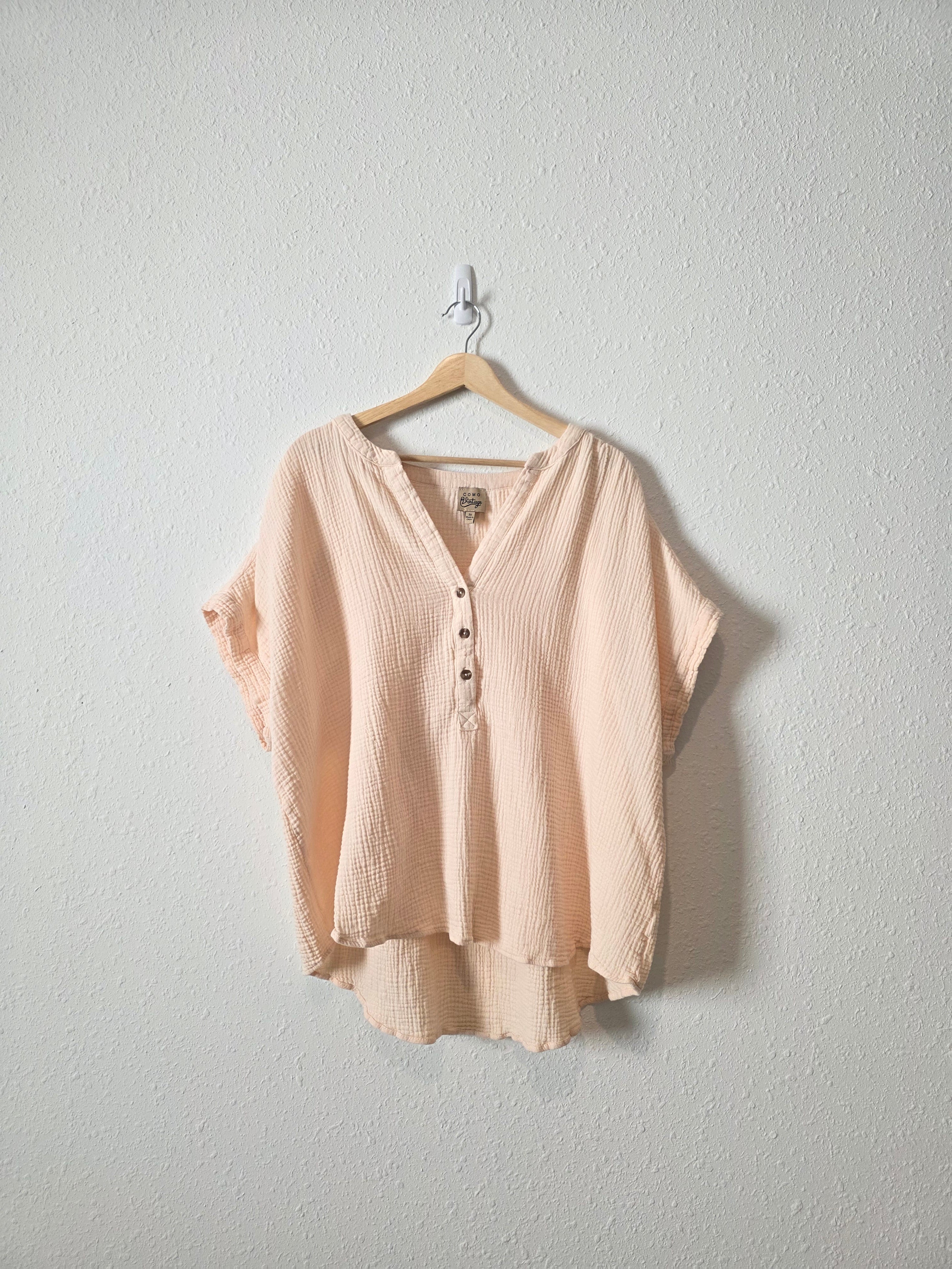 Cotton Gauze Muslin Top (3X)