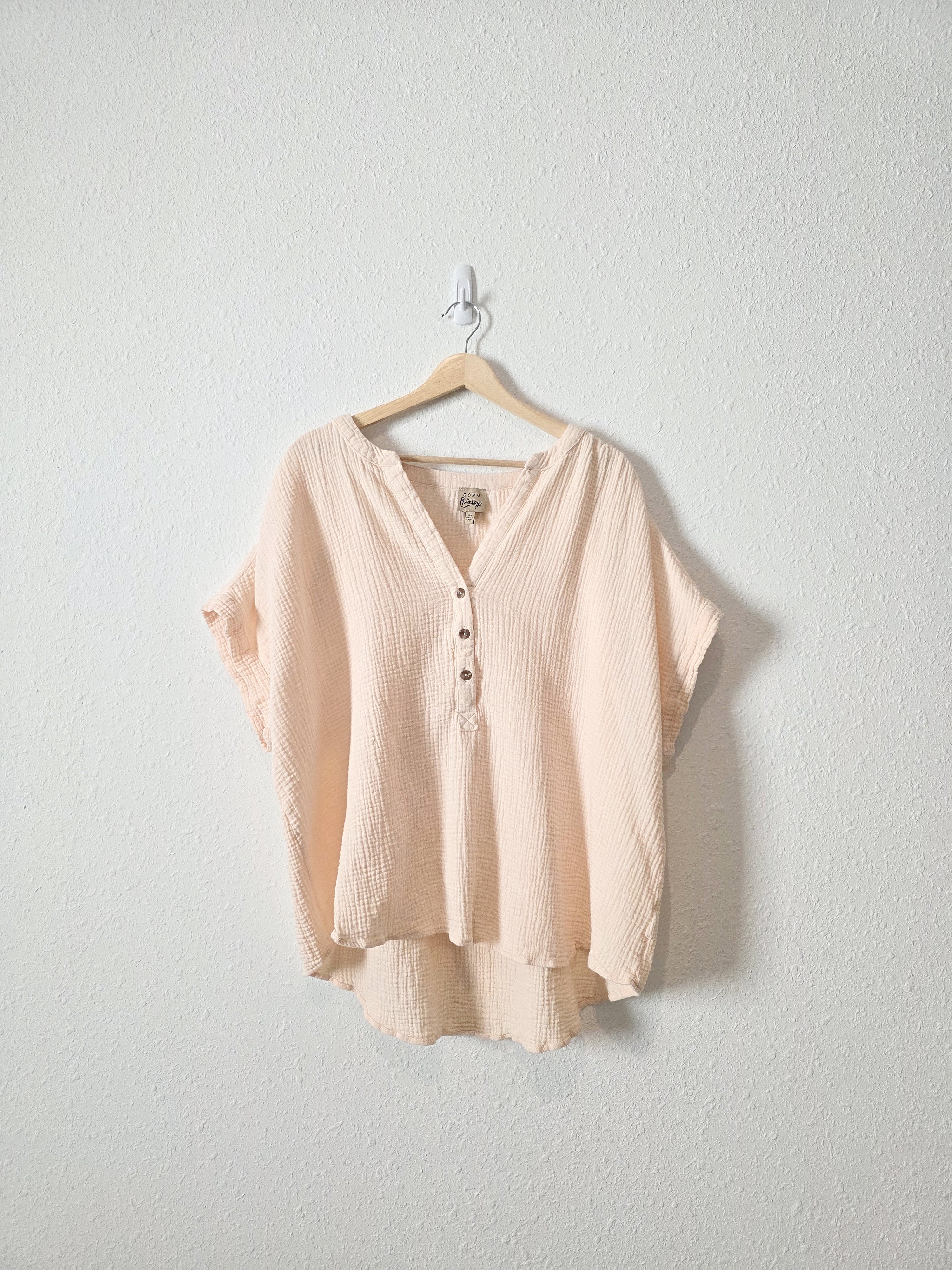 Cotton Gauze Muslin Top (3X)