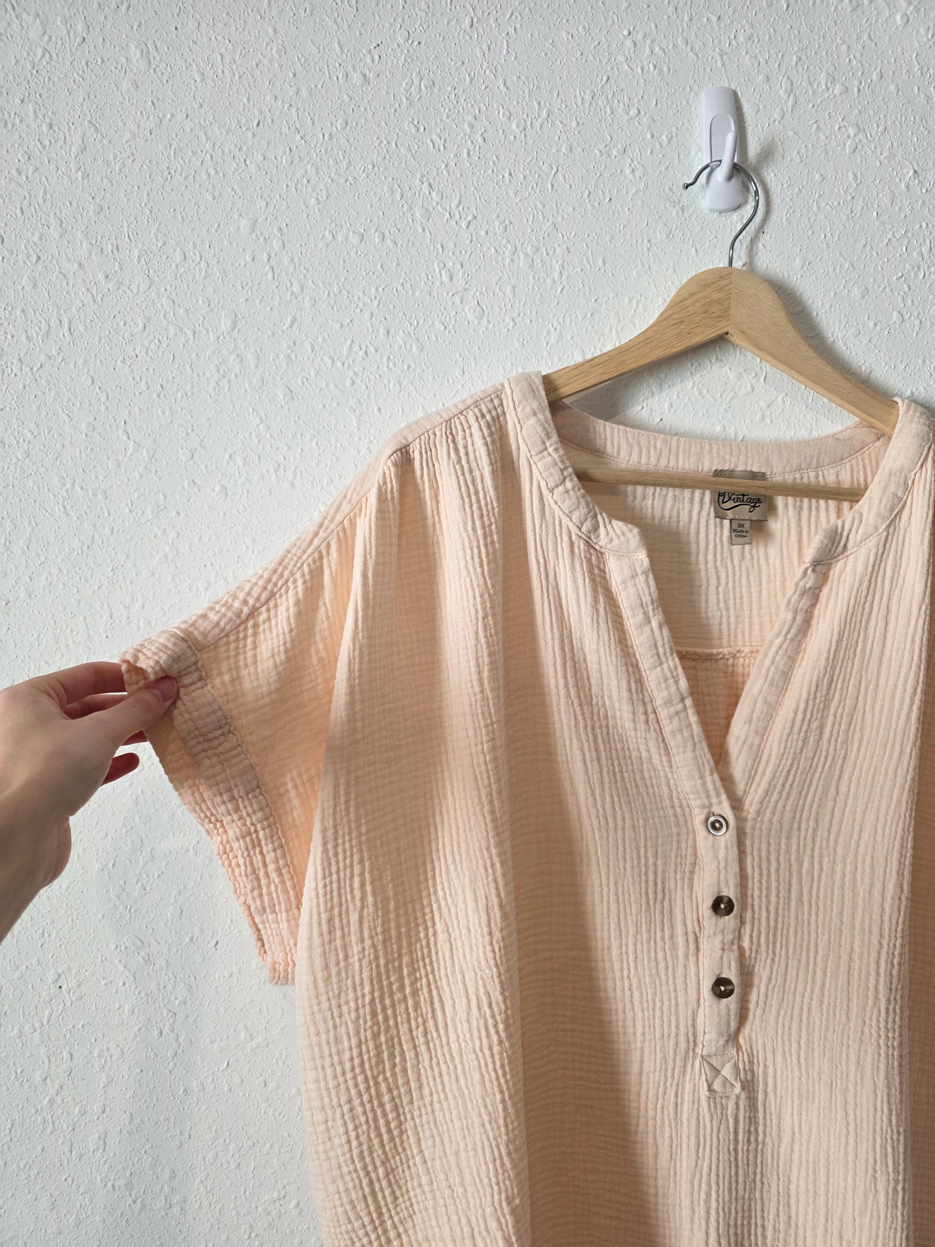 Cotton Gauze Muslin Top (3X)