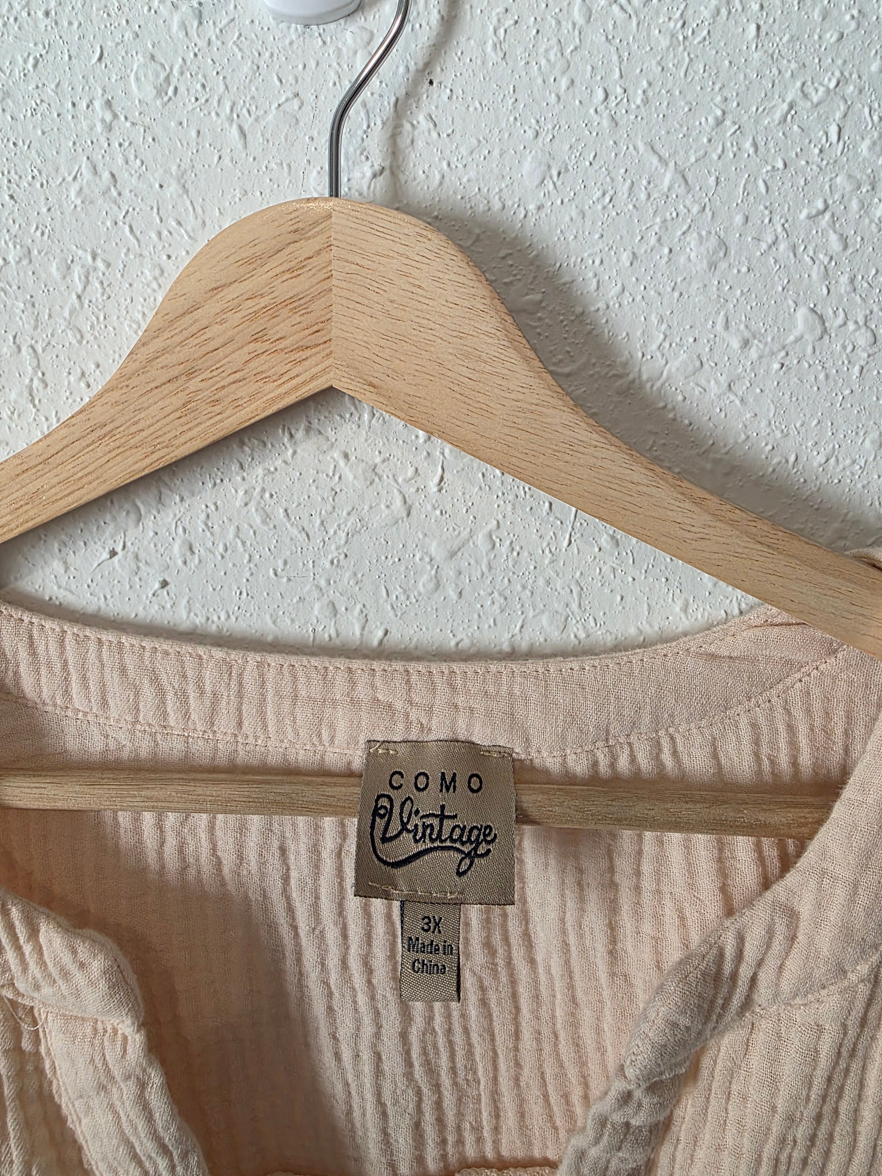 Cotton Gauze Muslin Top (3X)