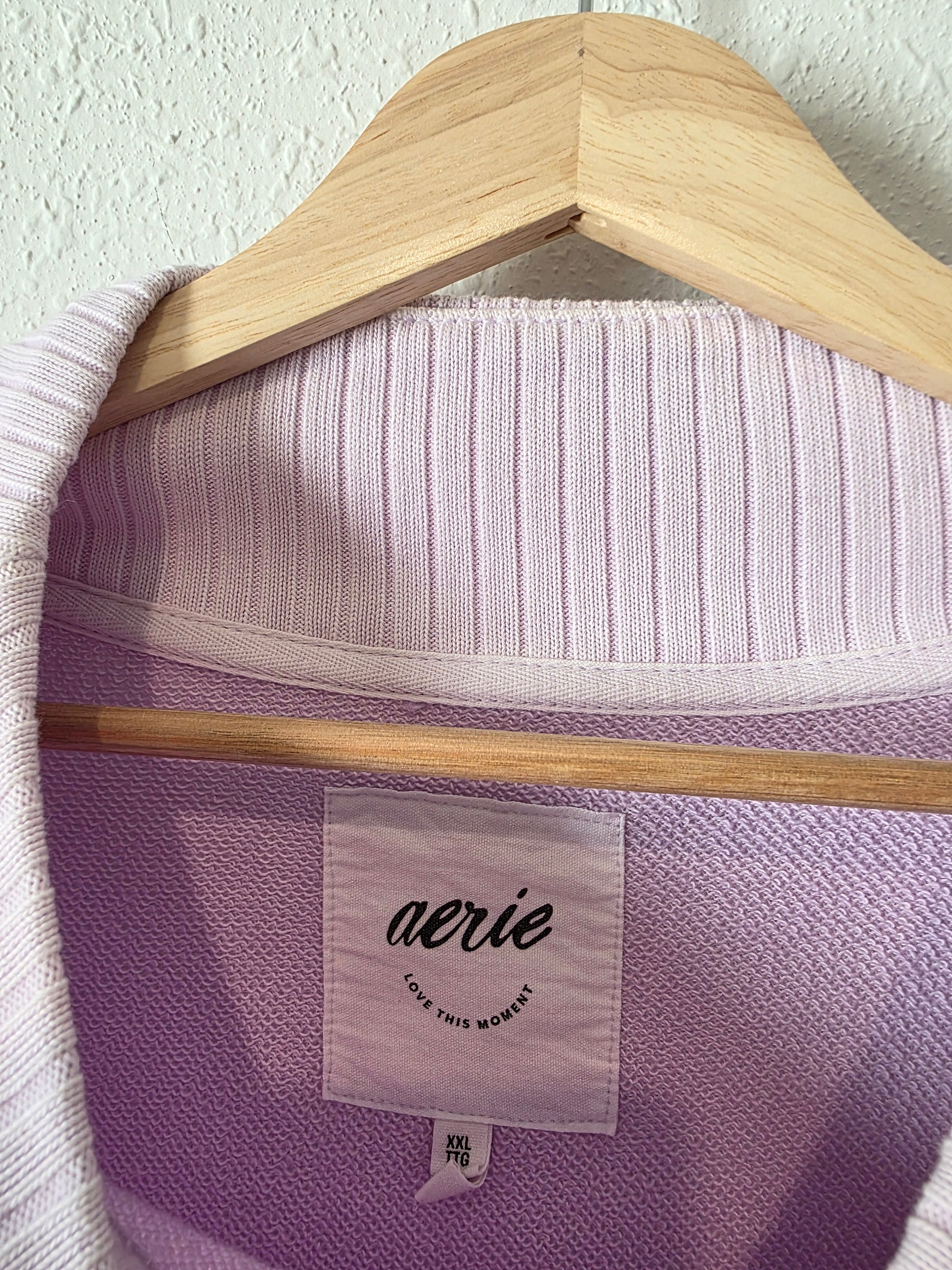 Aerie Lavender Oversized Sweatshirt (XXL)