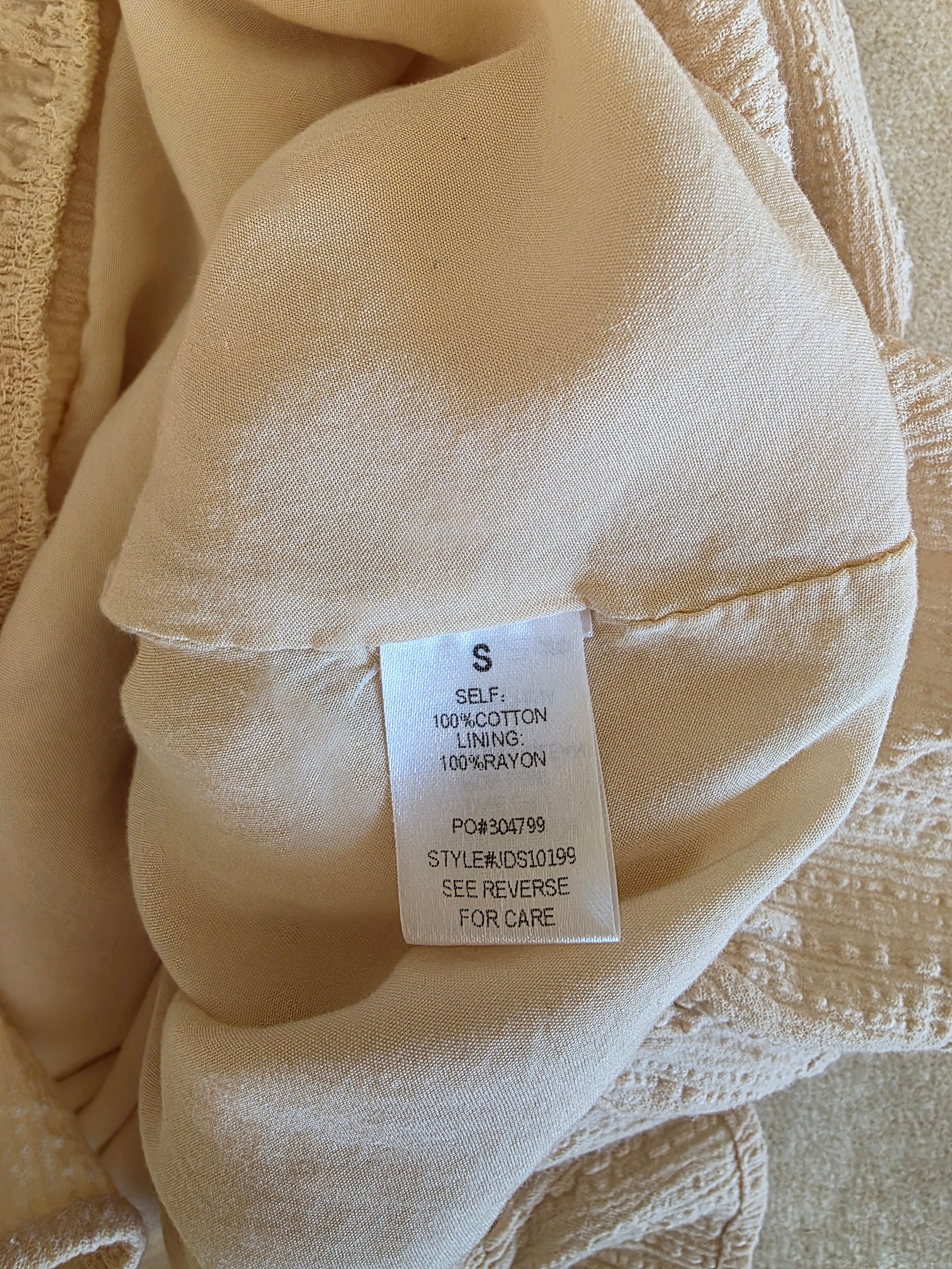 Promesa Textured Cotton Dress (S)