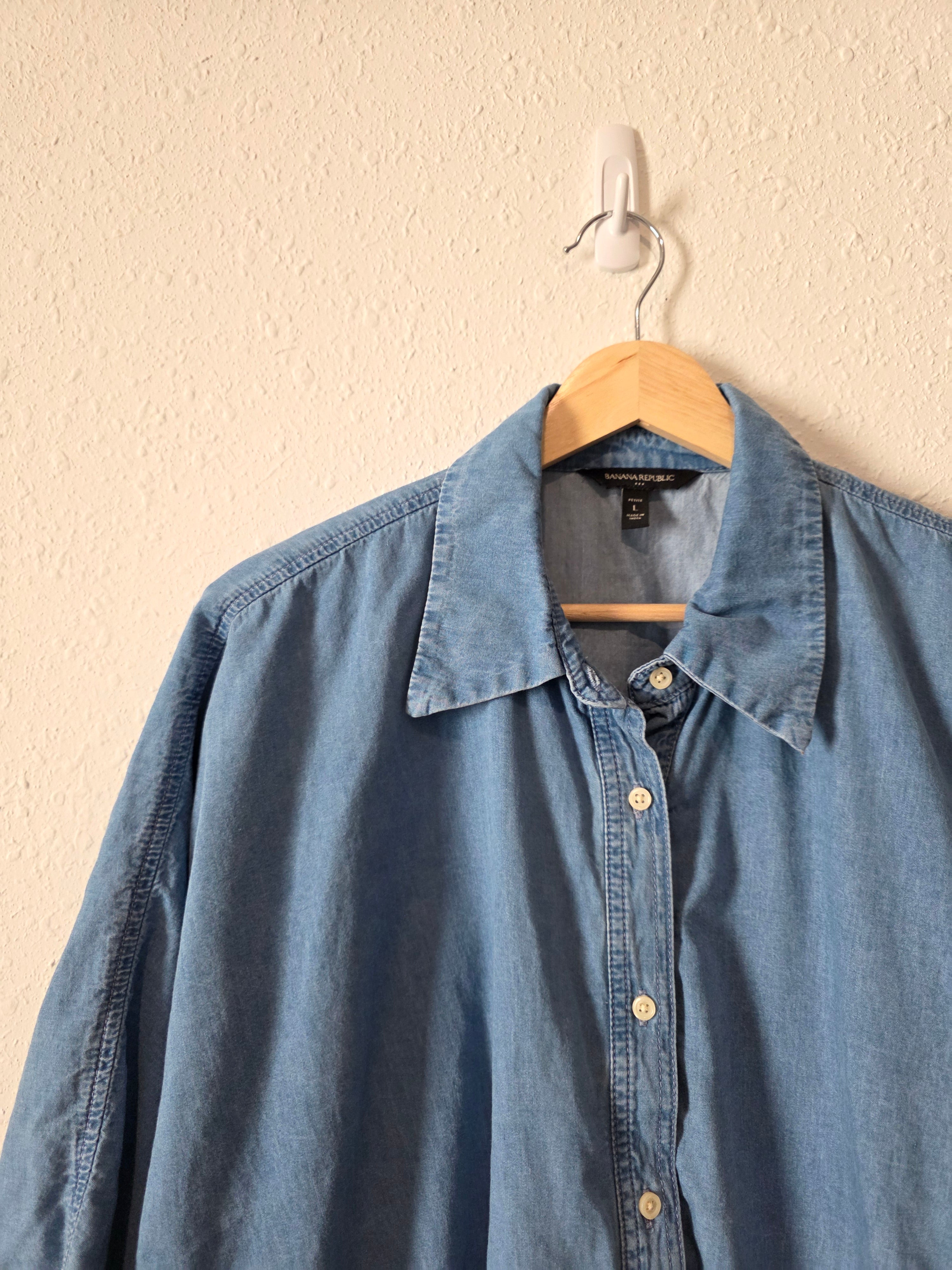 Banana Republic Denim Crop Shirt (LP)