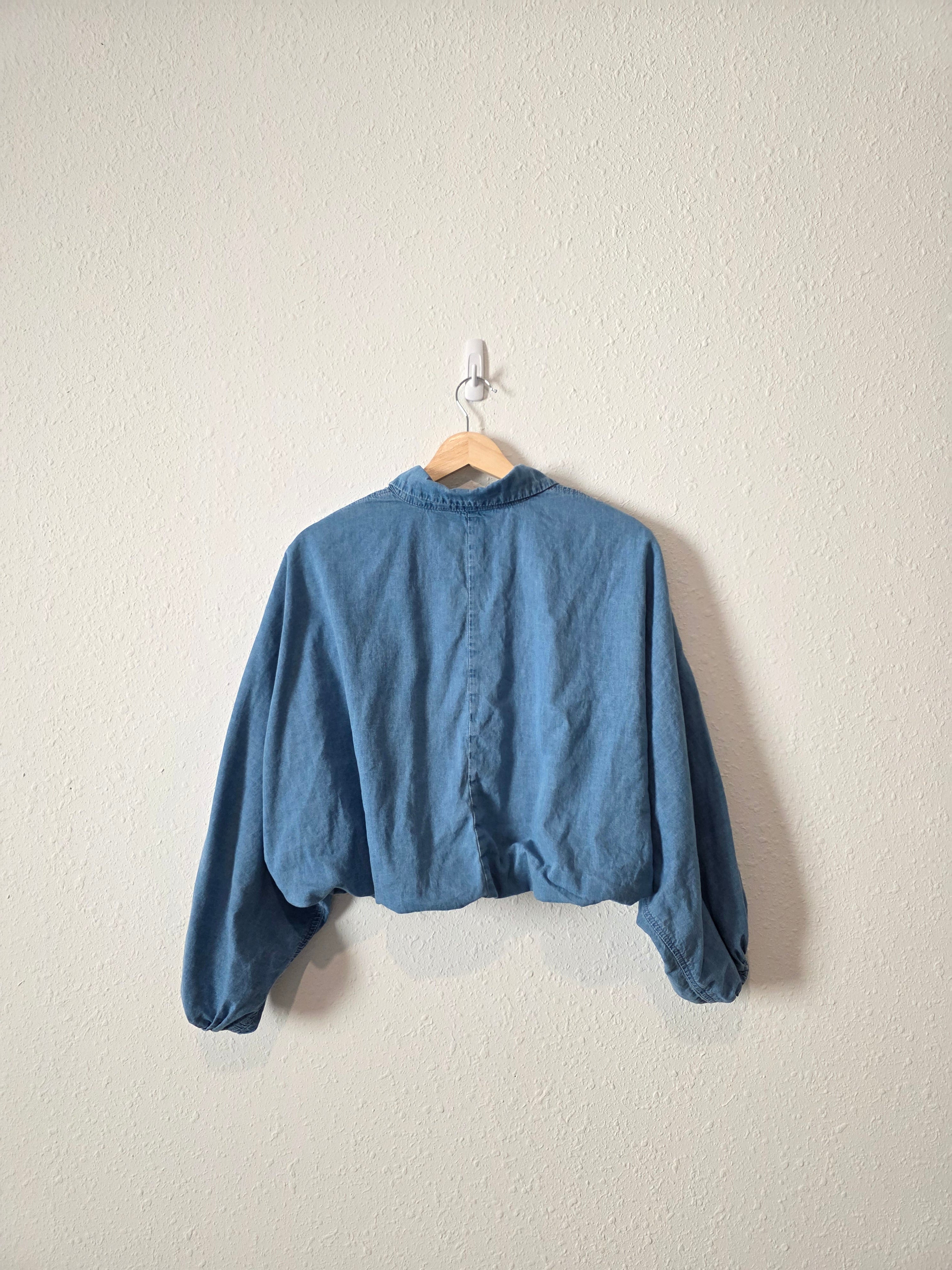 Banana Republic Denim Crop Shirt (LP)