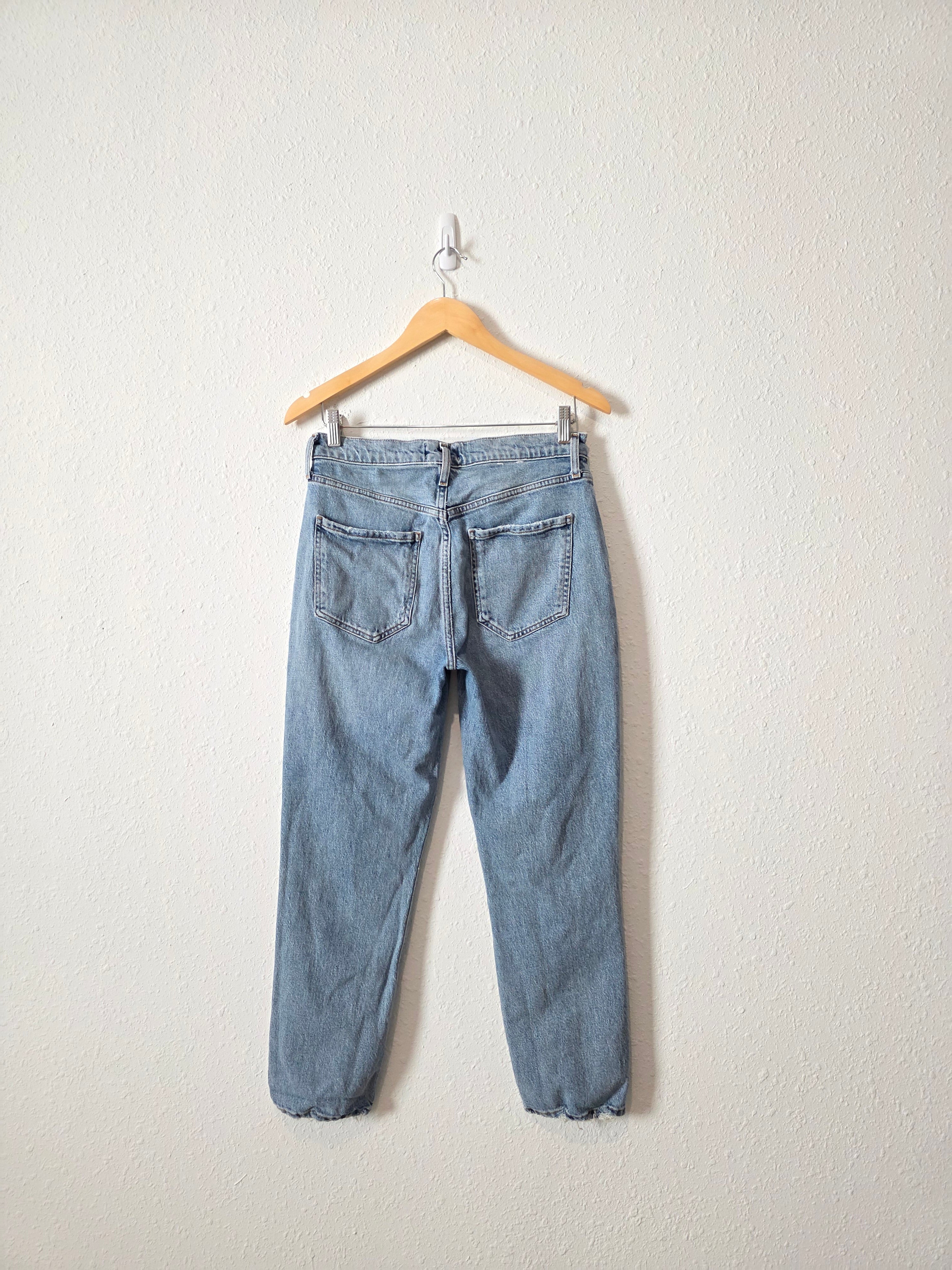Agolde Light Wash Straight Jeans (28)