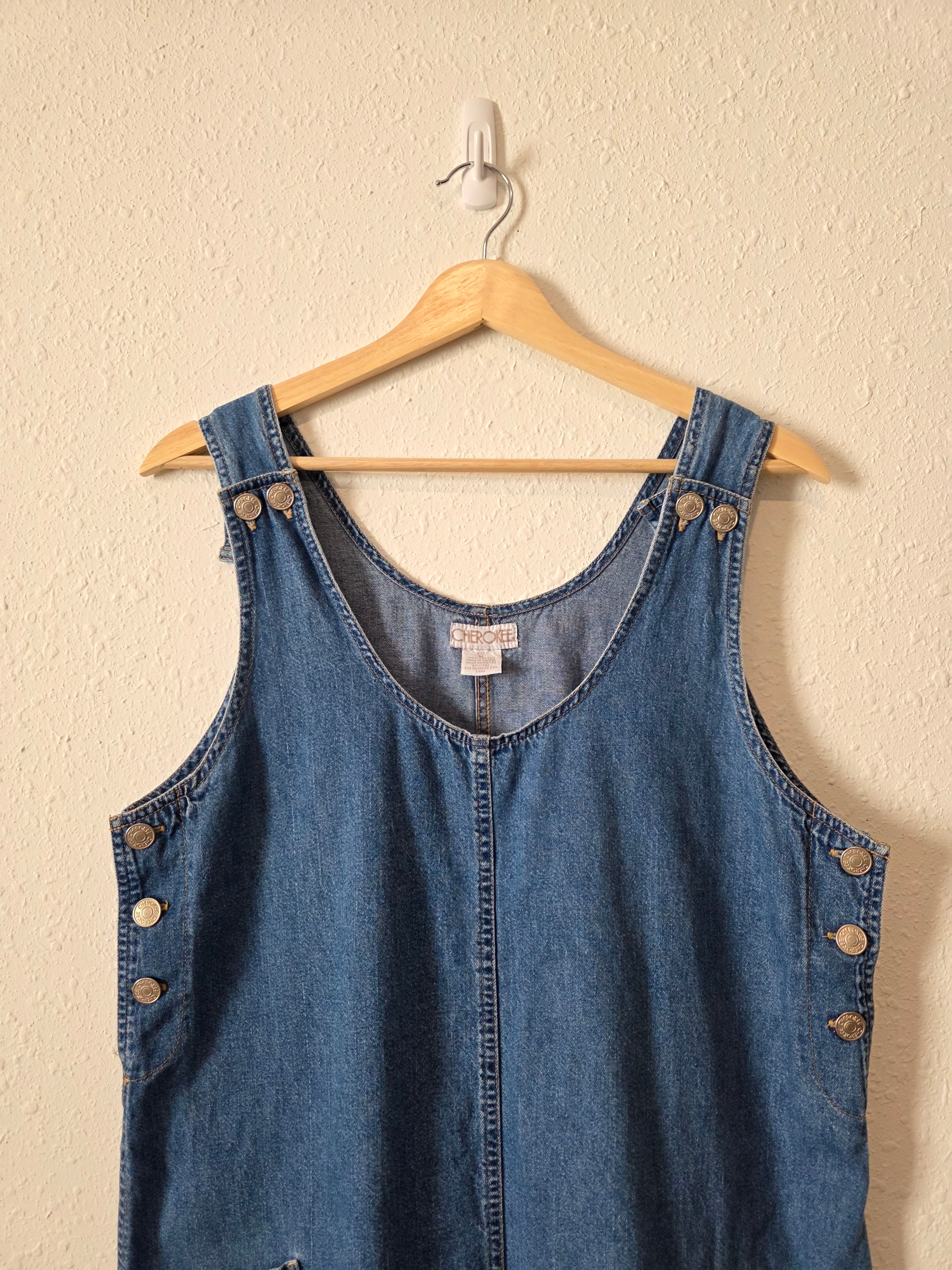Vintage Cotton Denim Dress (M)
