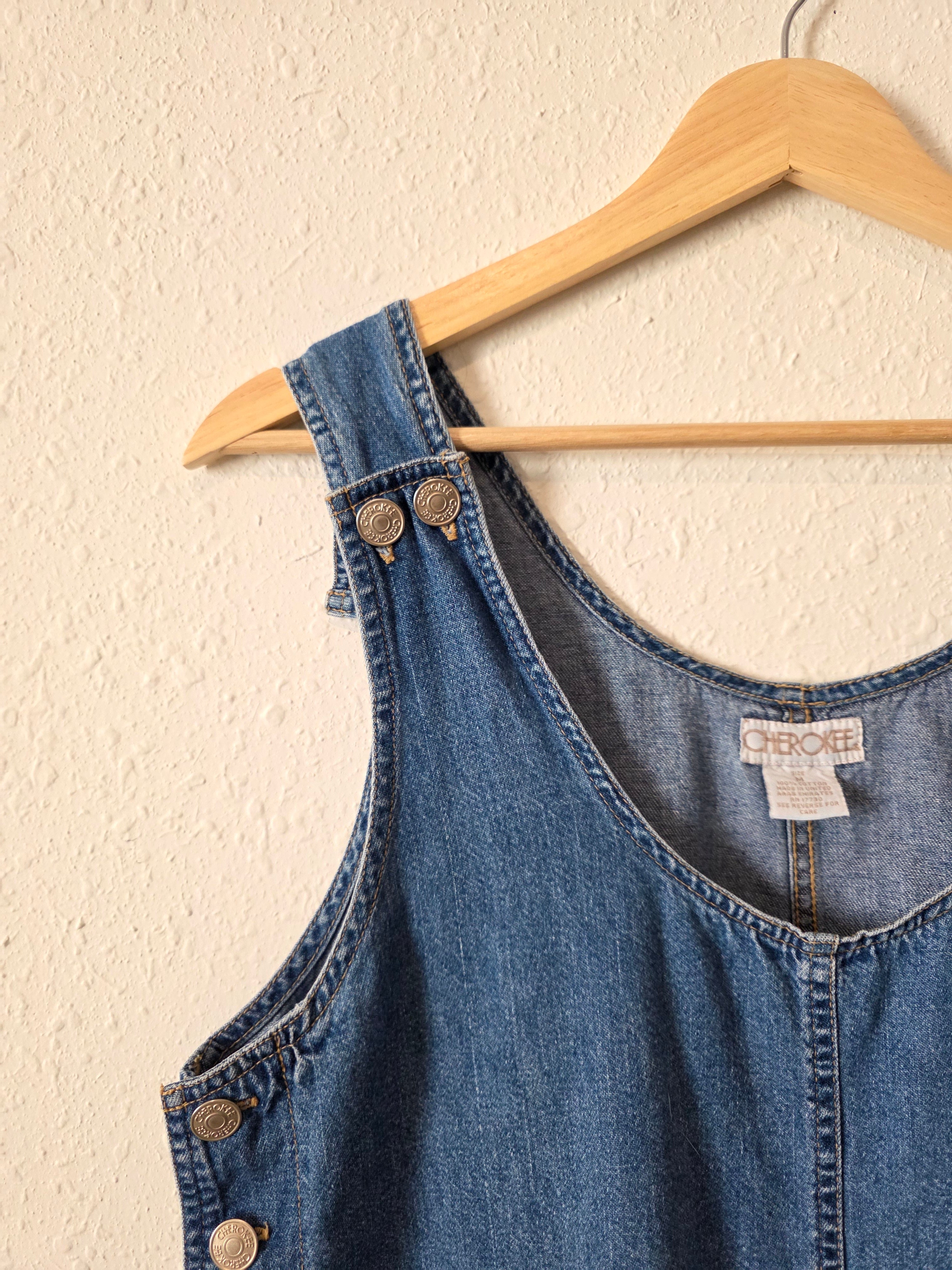 Vintage Cotton Denim Dress (M)