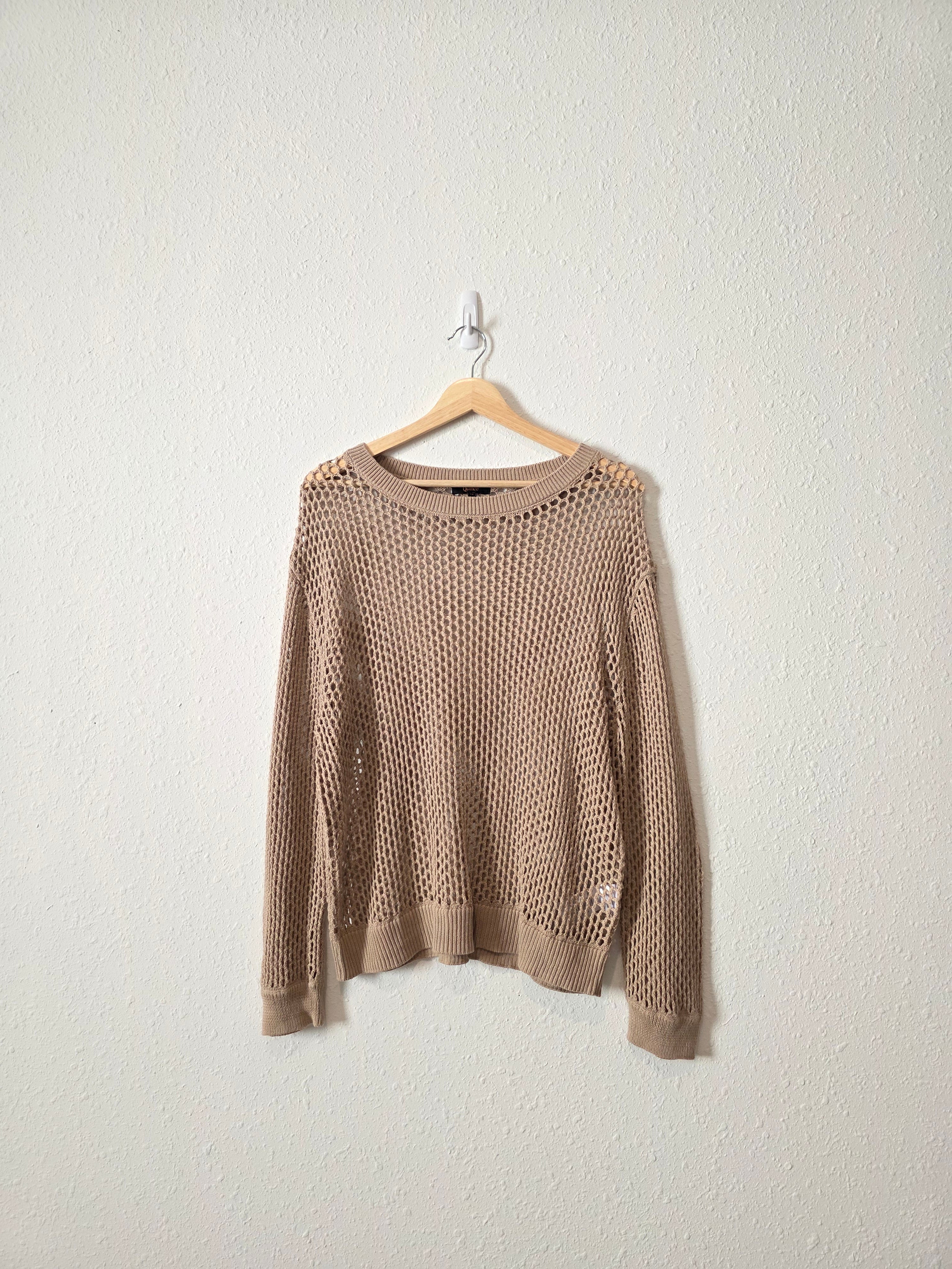 Quince Open Knit Coverup Crew (M)