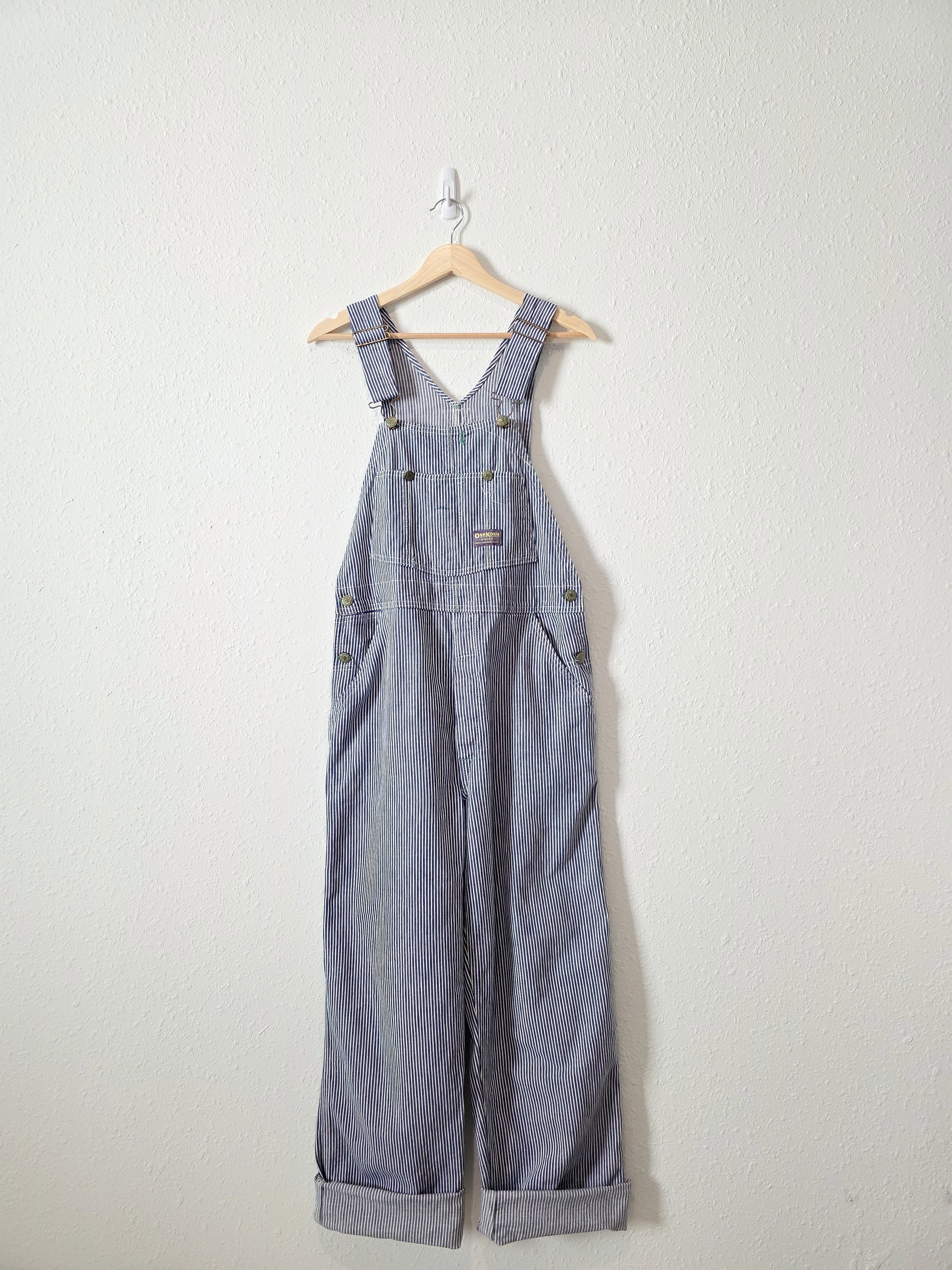 Vintage Oshkosh Striped Overalls (M)