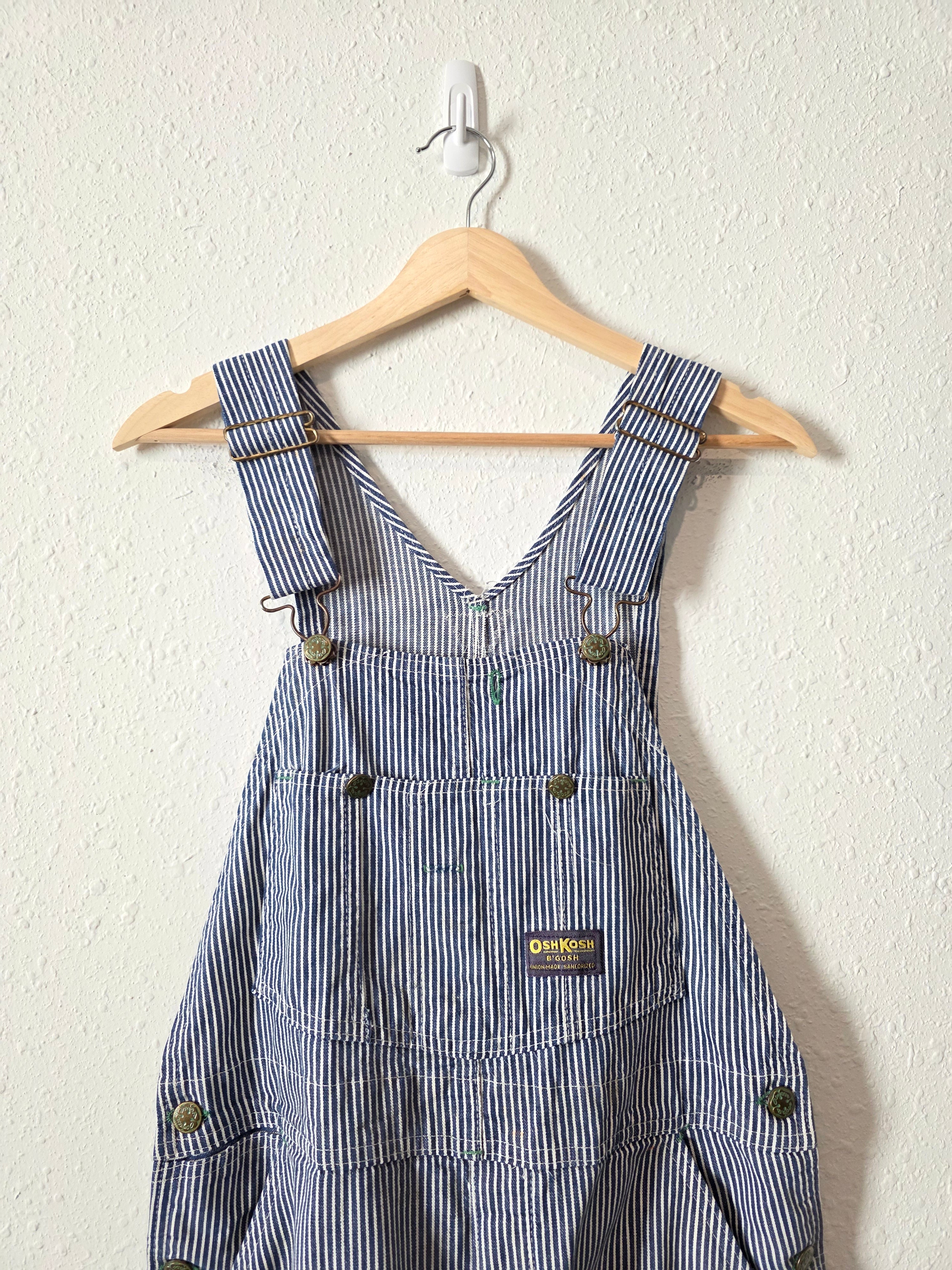 Vintage Oshkosh Striped Overalls (M)