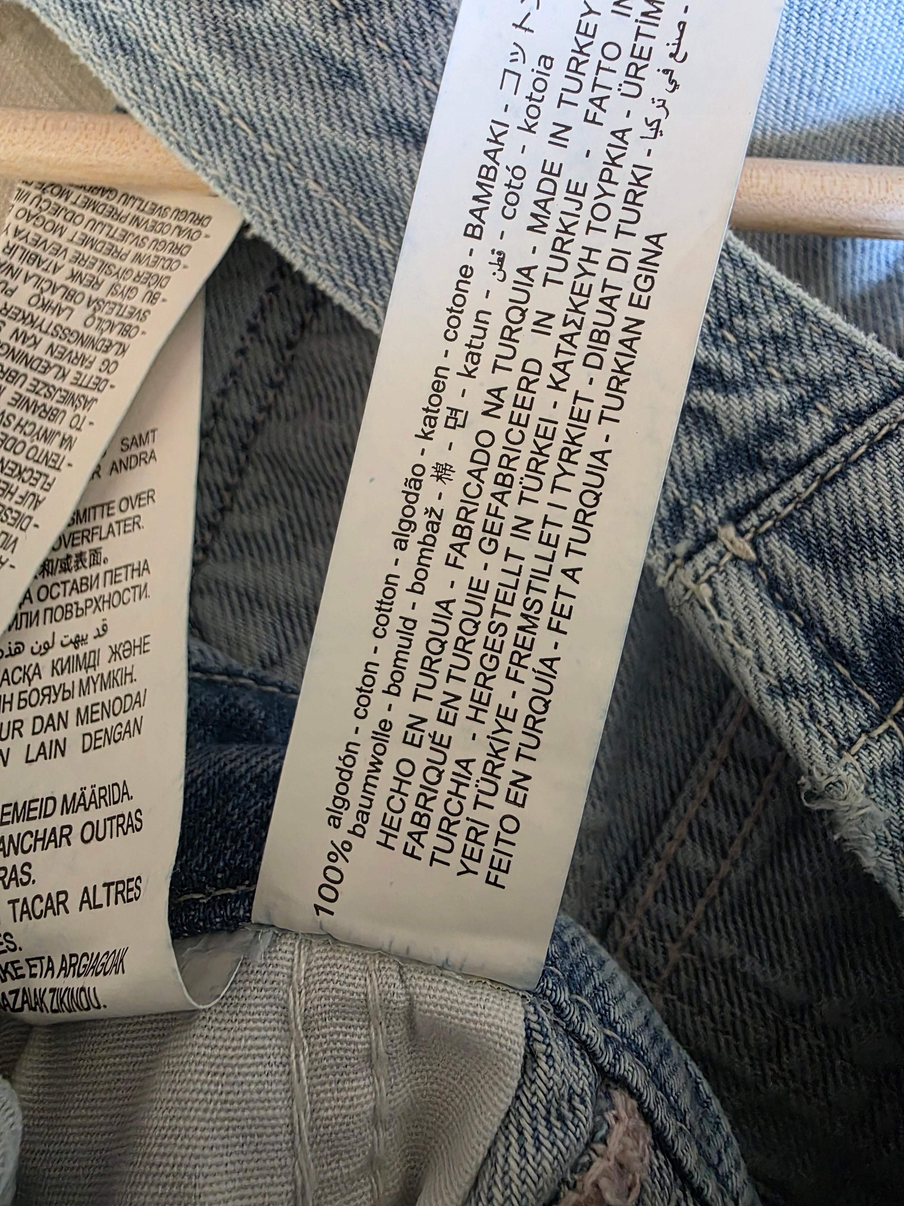 Zara Light Wash Denim Overalls (S)
