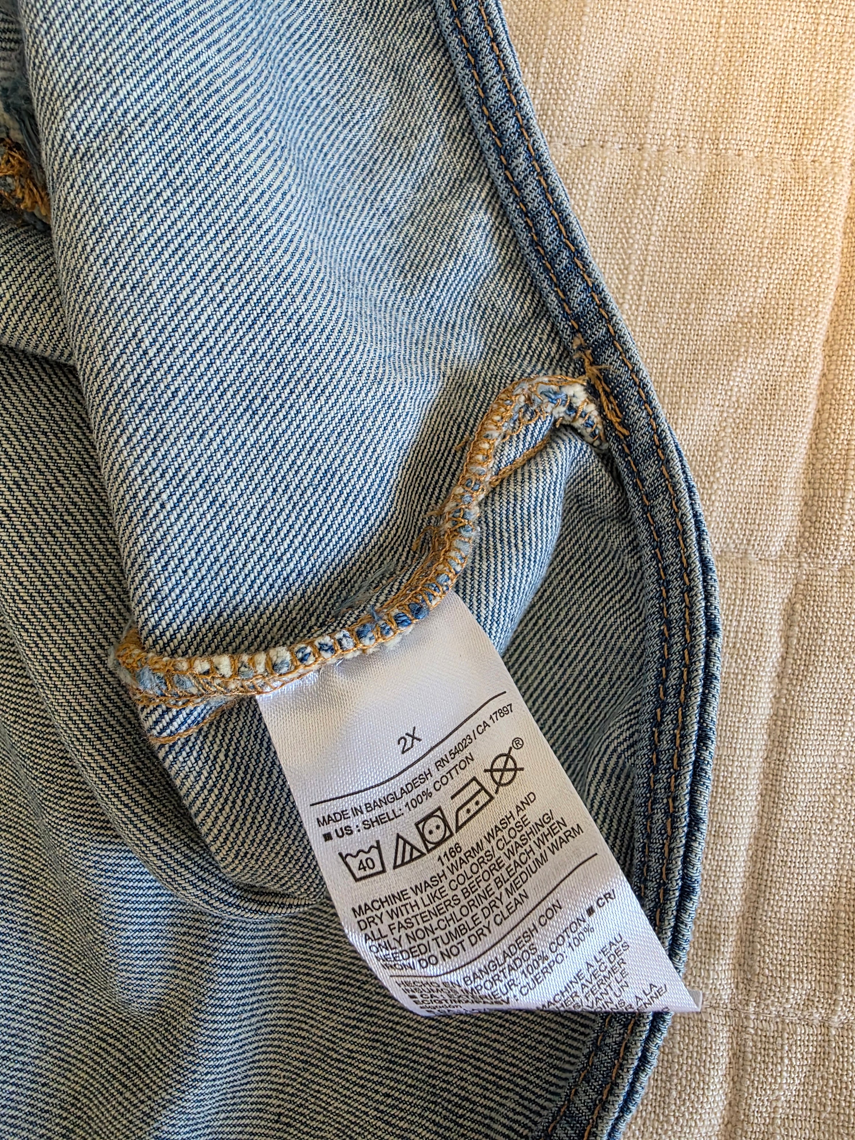 NEW Cropped Denim Vest (2X)